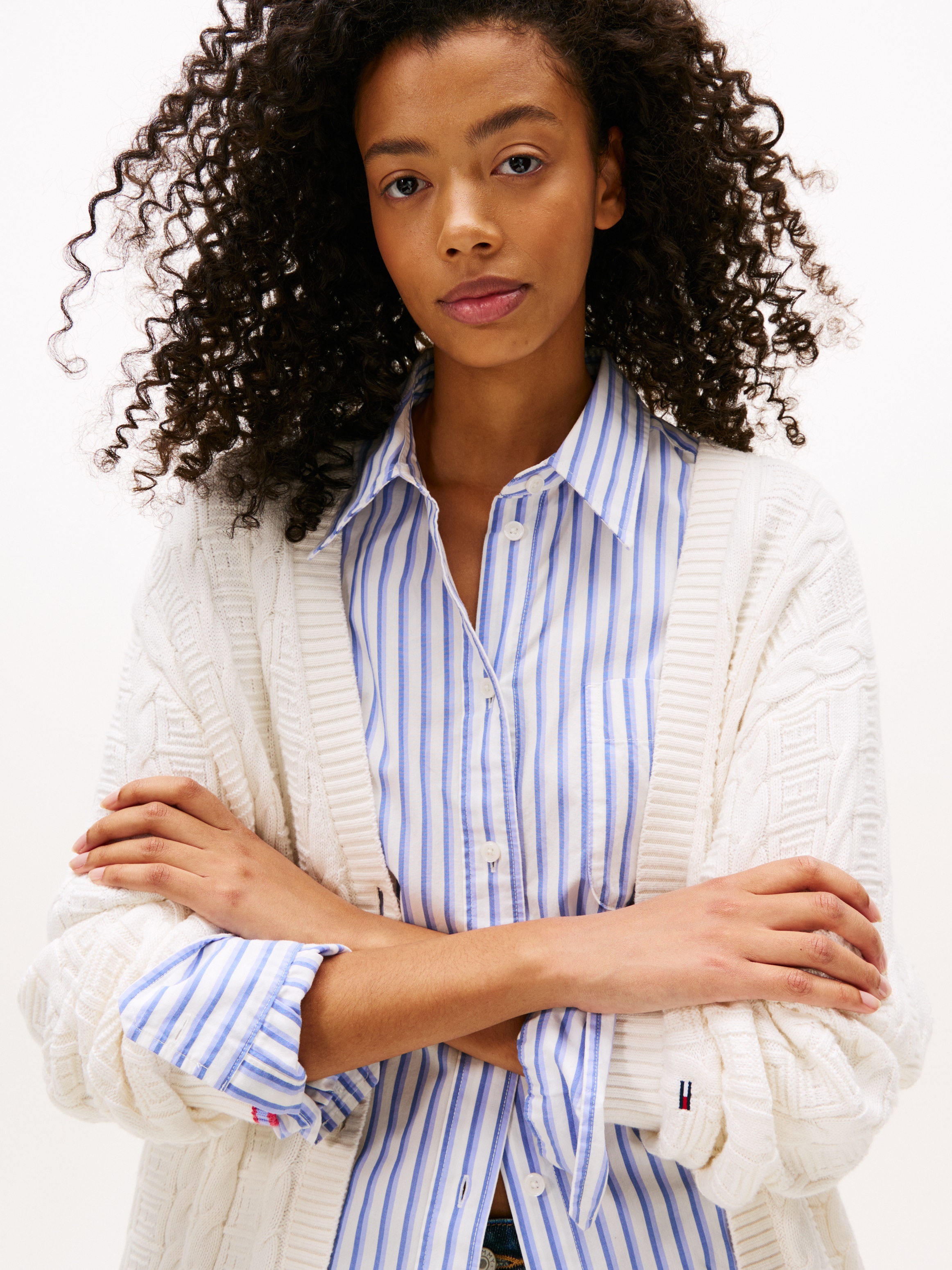 Tommy Jeans Strickjacke »TJW CABLE CARDIGAN« mit Zopfmuster