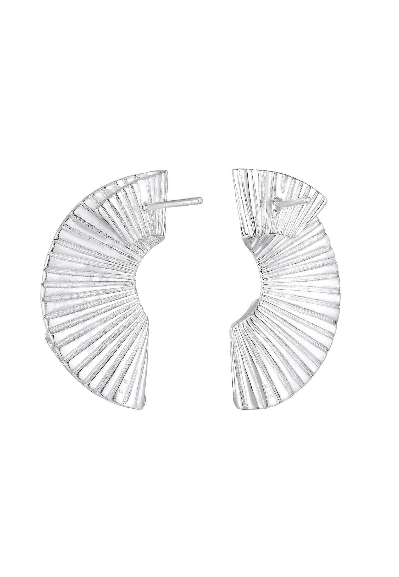 Elli Premium Paar Ohrstecker »Hänger Fächer Form Trend 925 Silber«
