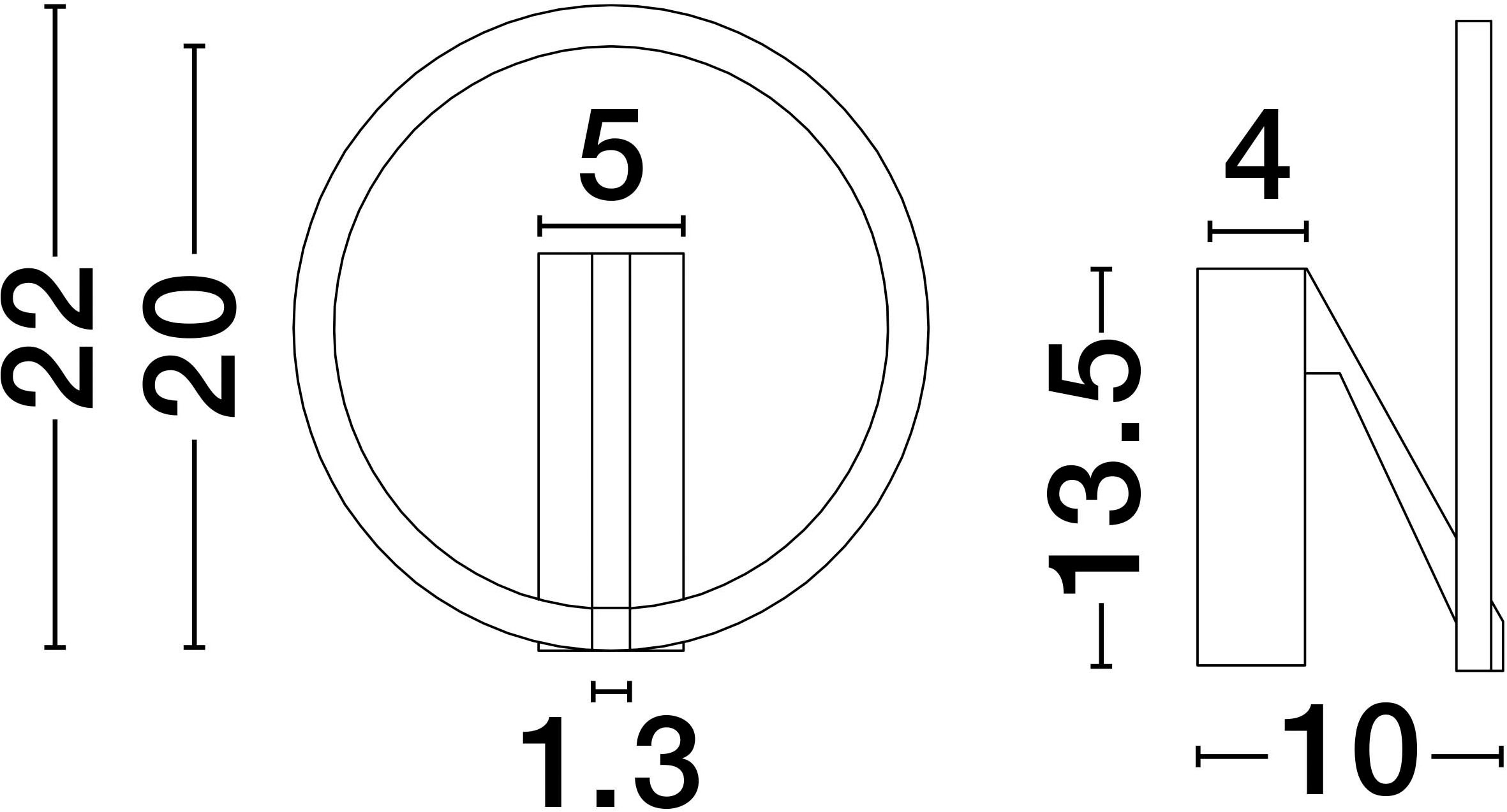 Nova Luce Wandleuchte »TILIA« LED-Modul 1 Stk. warmweiß - kaltweiß