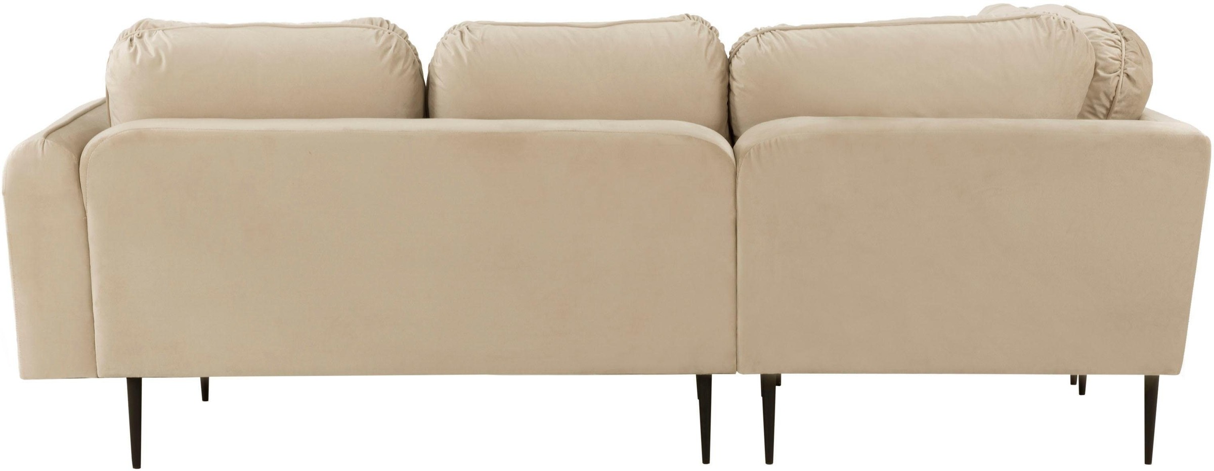 Leonique Ecksofa »Skidi L-Form«, mit losen Rückenkissen und Keder oben auf der Armlehne