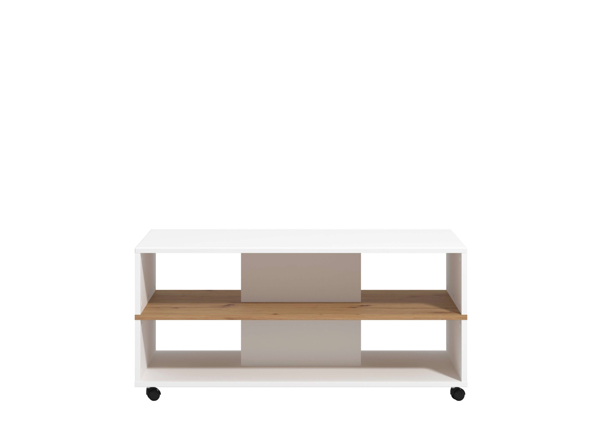 Home affaire Couchtisch »Savio Kaffeetisch, 101 cm, in trendigen Farben, modern«, mit Ablage, rechteckig, Artisan Eiche, ideal fuer kleine Räume