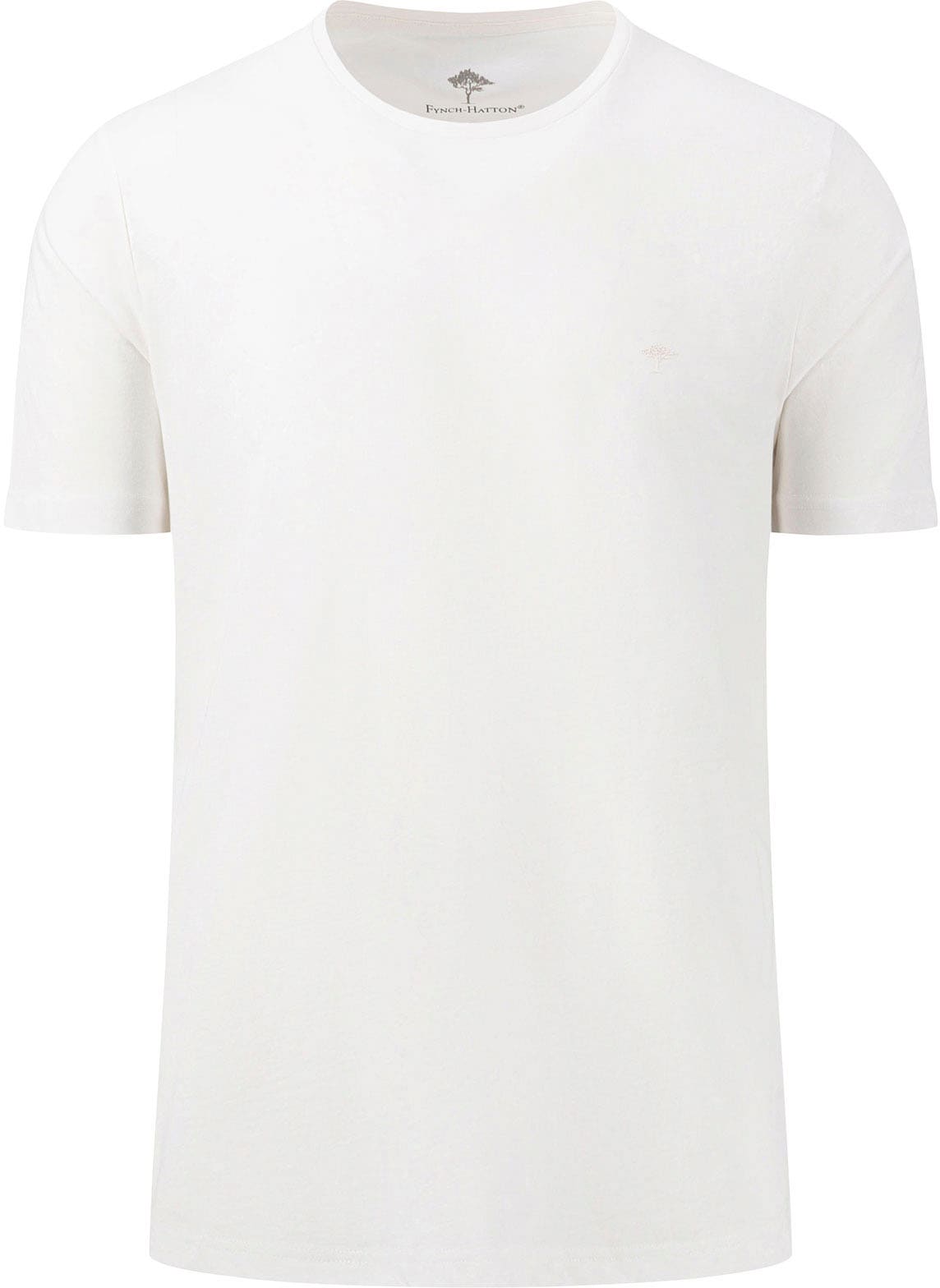 FYNCH-HATTON T-Shirt »FYNCH-HATTON Basic T-Shirt«, (1 tlg.), unifarben