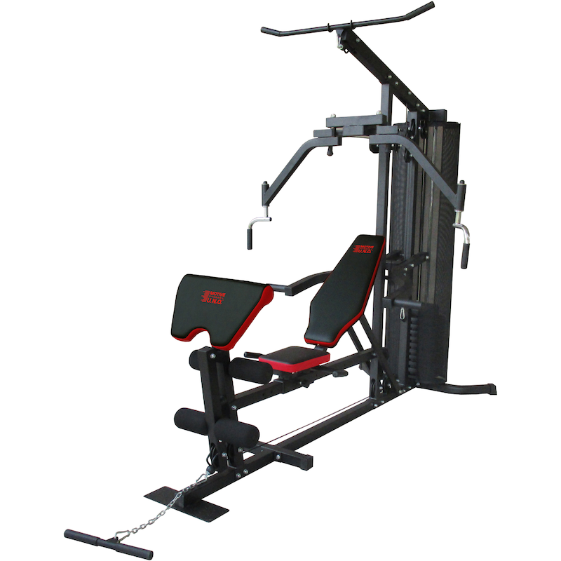 MOTIVE FITNESS BY U.N.O. Kraftstation »Multi-Gym Competition« 10 Gewichtsblöcke Butterflystange, Latzug, Ruderfunktion und mehr, multifunktionale...