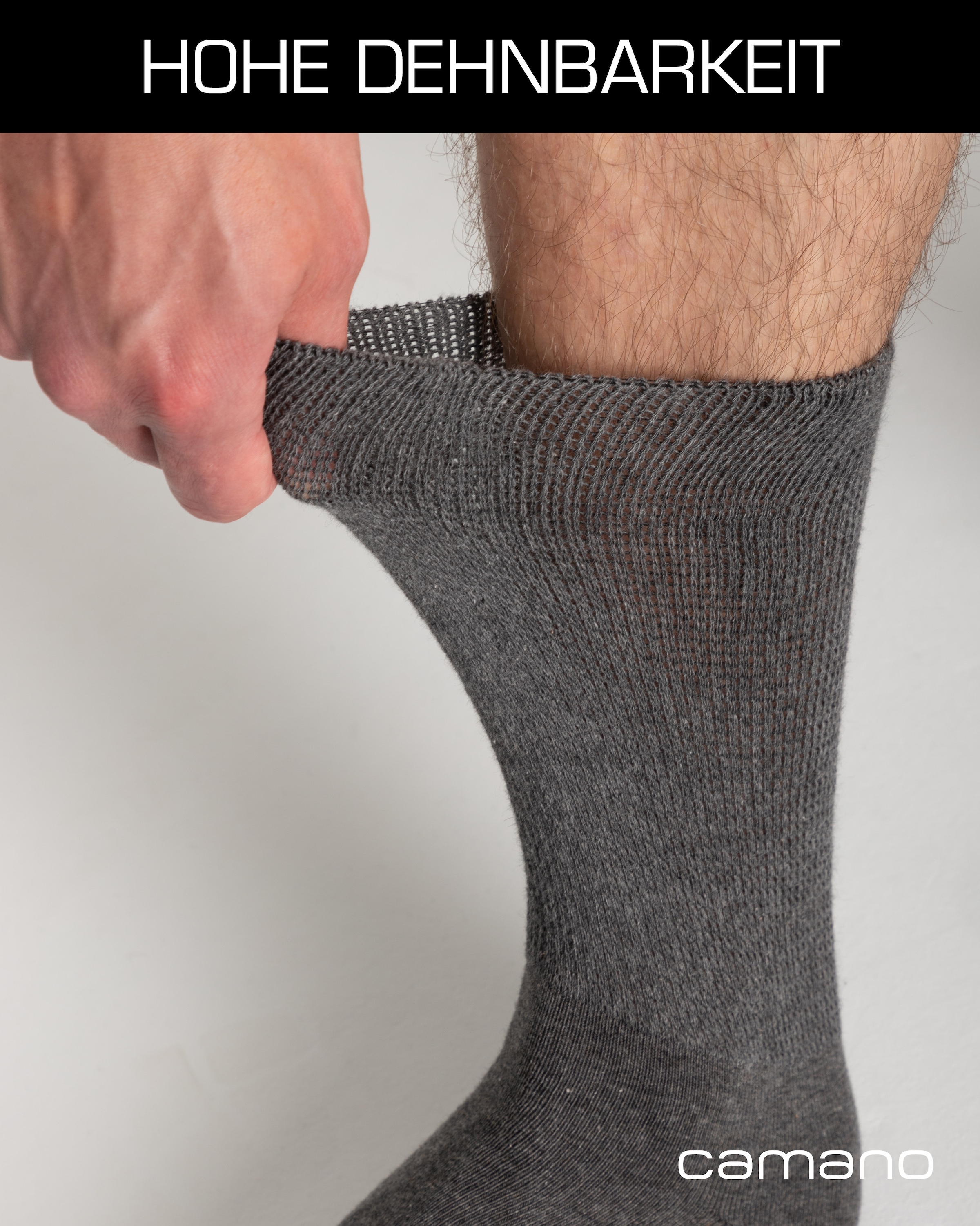 Camano Diabetikersocken »comfort« 4 Paar tlg. mit besonders Venen-freundlichem Material