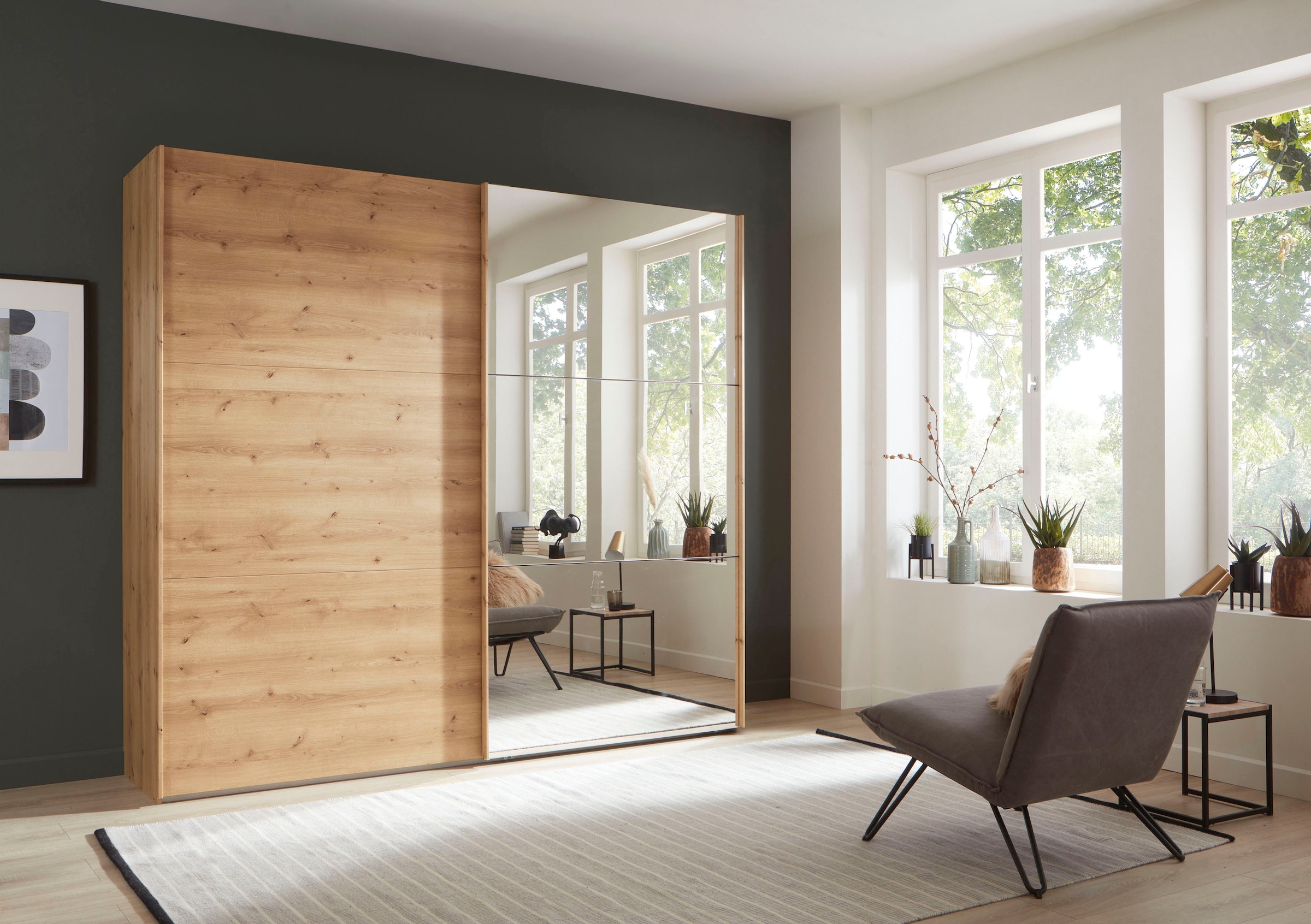 WIEMANN Schwebetürenschrank »Korfu« hochwertige Beschläge