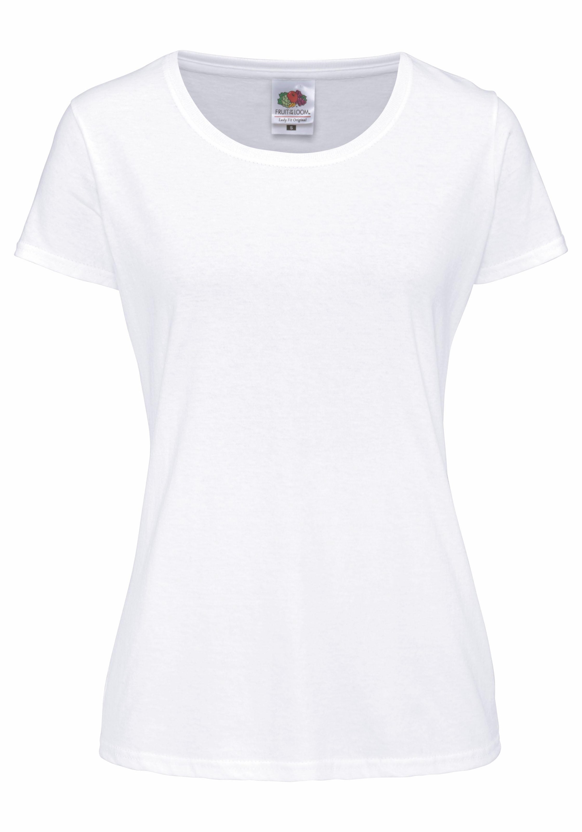 Fruit of the Loom Rundhalsshirt Packung, 5 Stk. tlg. original T. LADY-FIT im 5er Pack