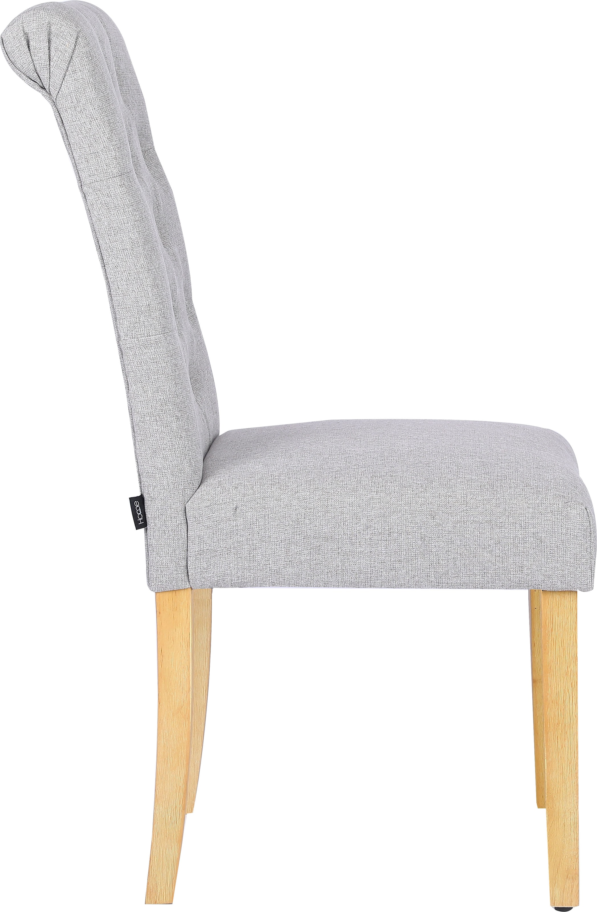 Home affaire Esszimmerstuhl »Liao, 2er-Set«, (Set), pflegeleichter Webstoff Bezug, Knopfheftung, Sitzhöhe ca. 51 cm
