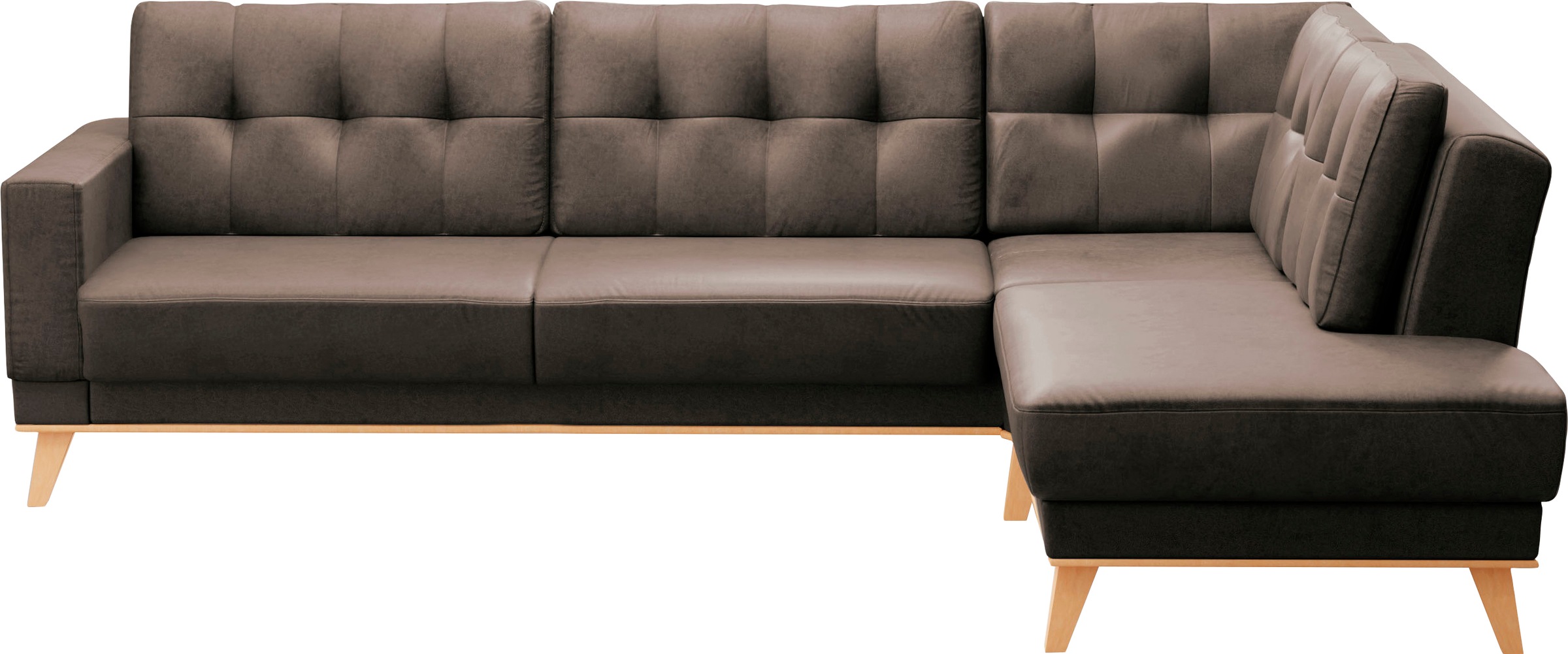 sit&more Ecksofa »Lavida L-Form«, wahlweise mit Kippfunktion und Bettkasten