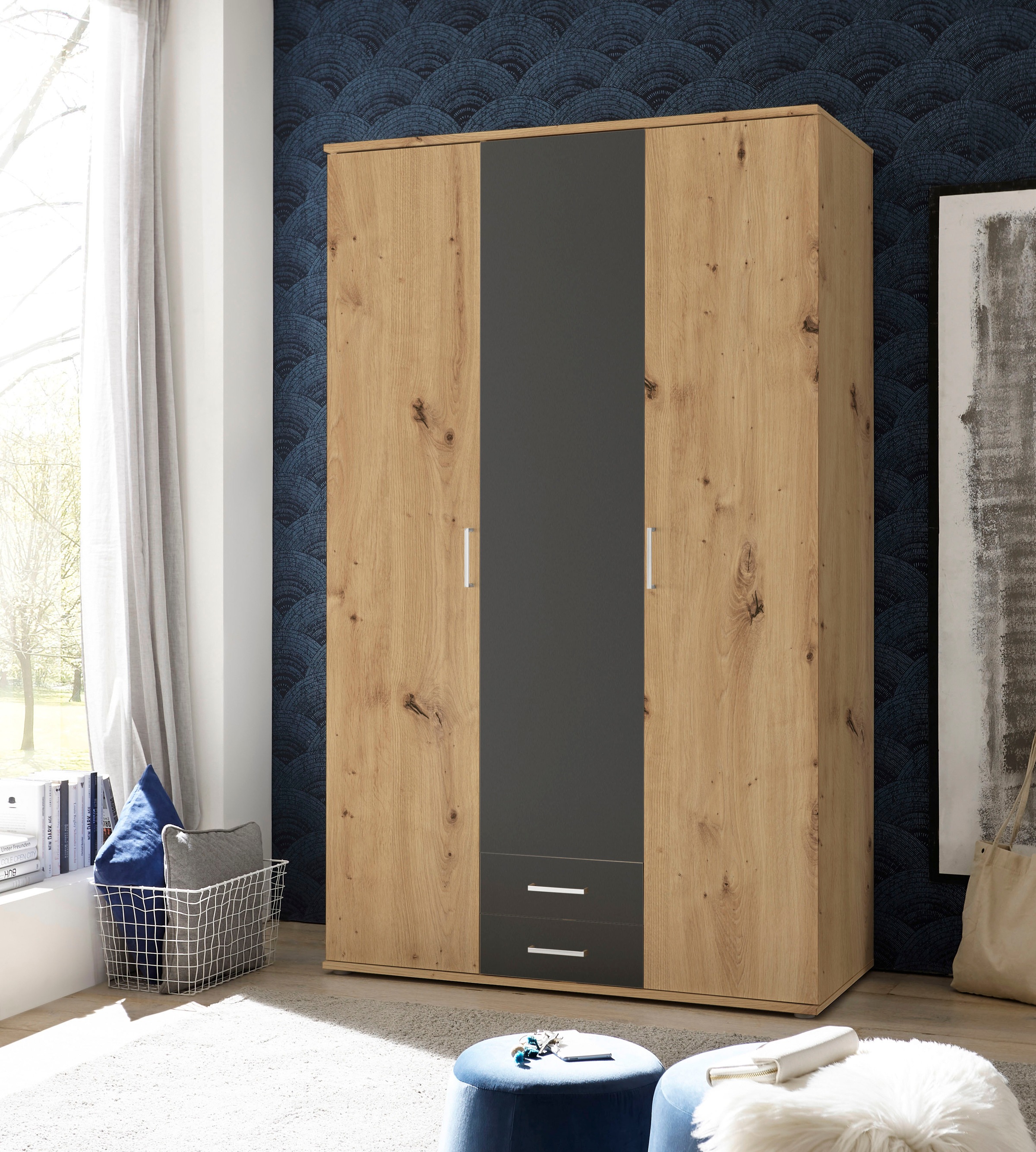 Schlafkontor Kleiderschrank "Marburg Bestseller Schrank Garderobe mit Schub günstig online kaufen