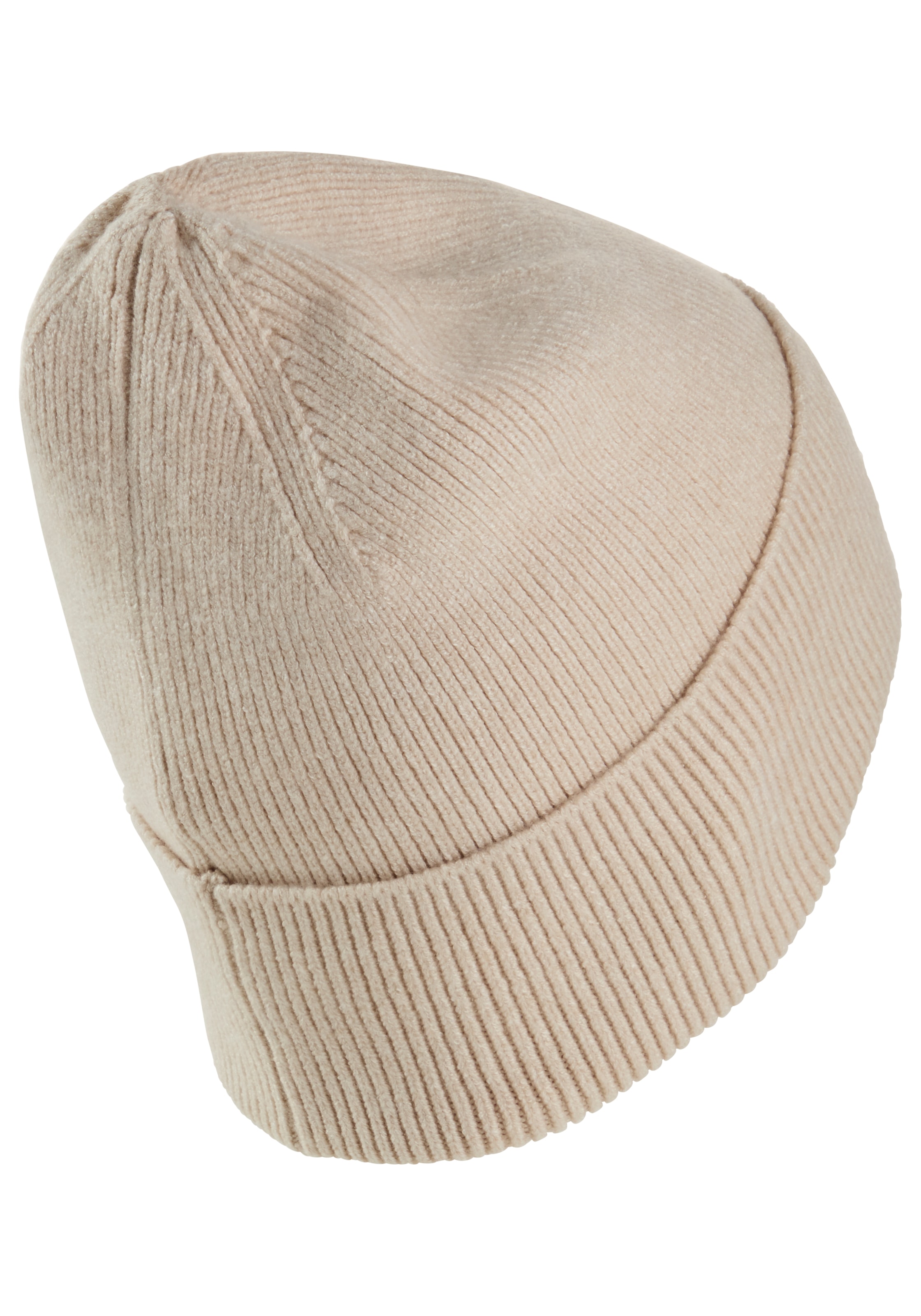 Laura Scott Strickmütze in Rippenstrick mit modischem Umschlag - NEW