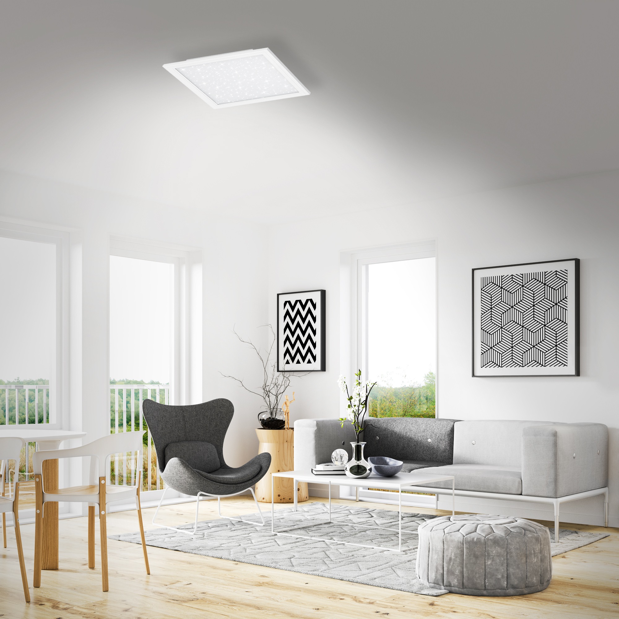 Briloner Leuchten LED Panel »PALLAS« mit Fernbedienung