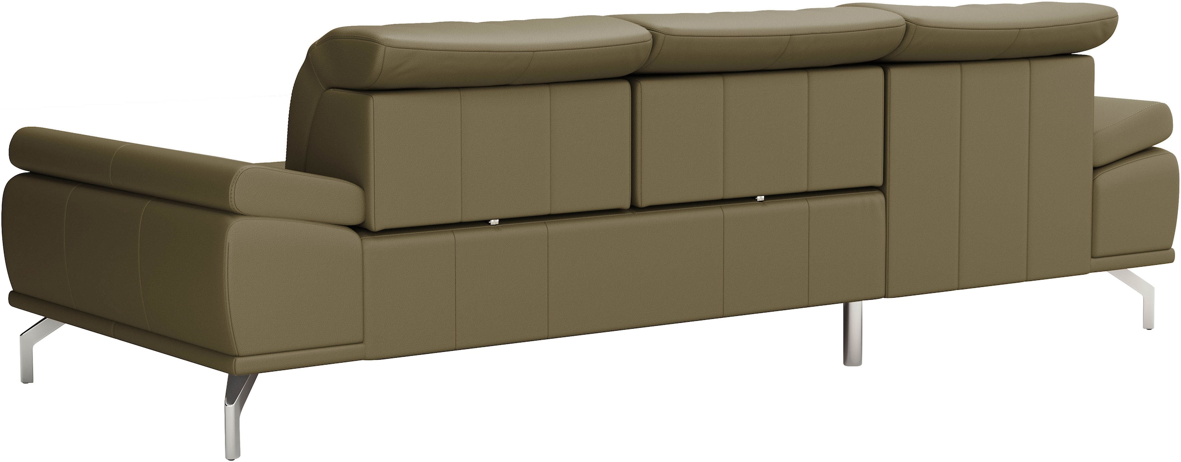Places of Style Ecksofa »Caluna«, Inkl.Sitztiefenverstellung, wahlweise mit Kopf- und Armteilverstellung