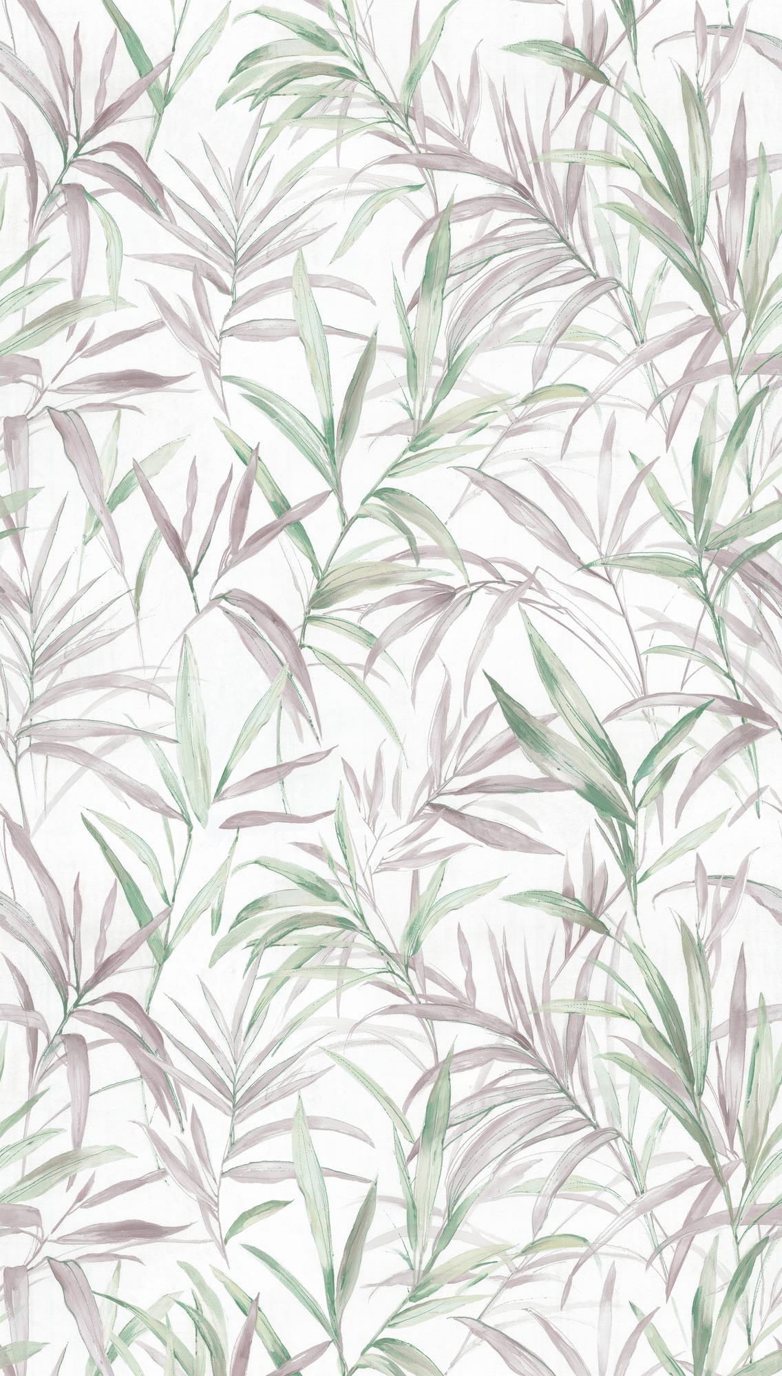 CosmoLiving by Cosmopolitan Vliestapete »Cecilia Fototapete erweiterbar« matt strukturiert Zarte Blätter in Grün- und Lilatönen