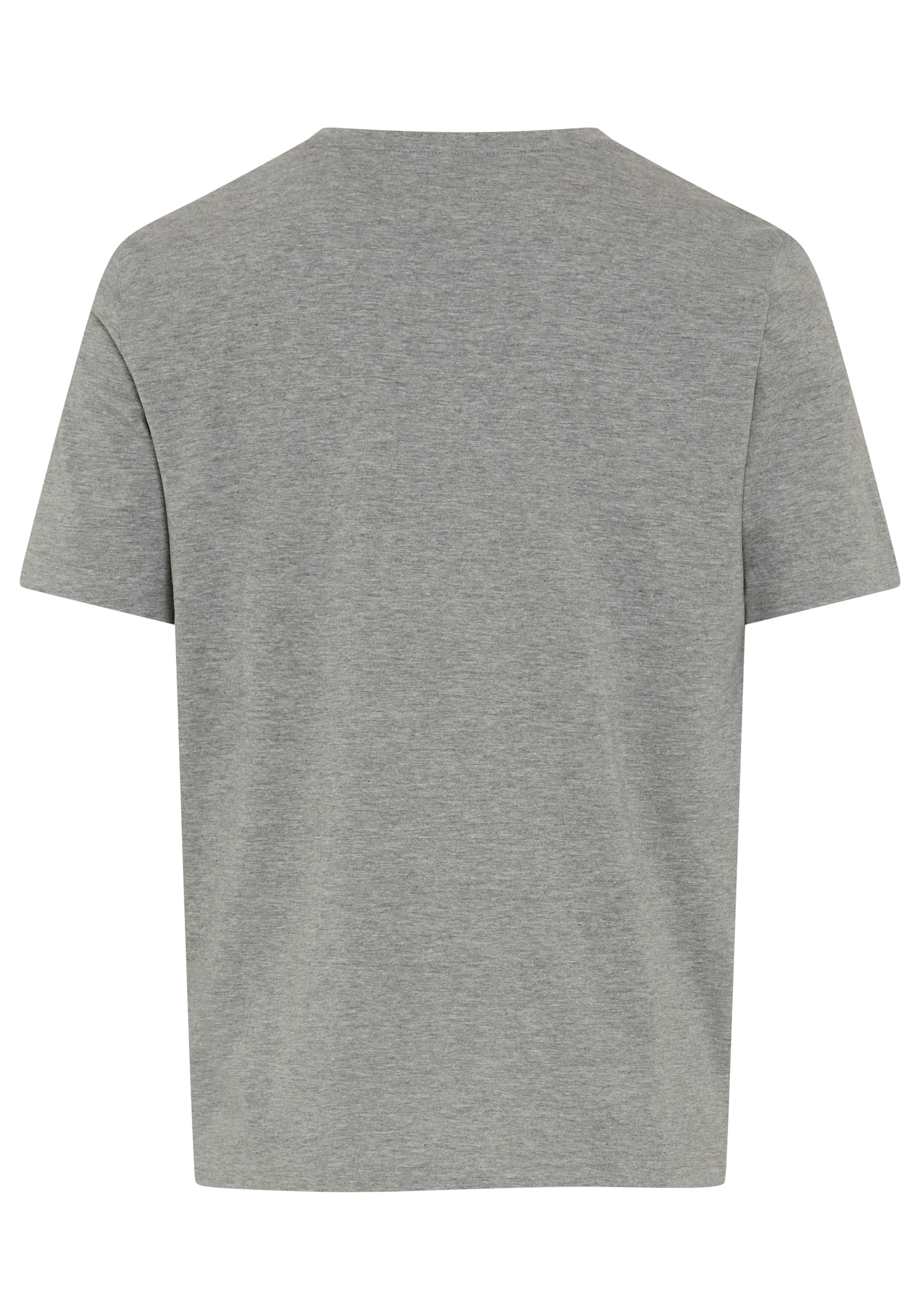 MUSTANG Rundhalsshirt »Alex Logo Brust« normale Passform, Kurzarm-Design, lässiger Stil