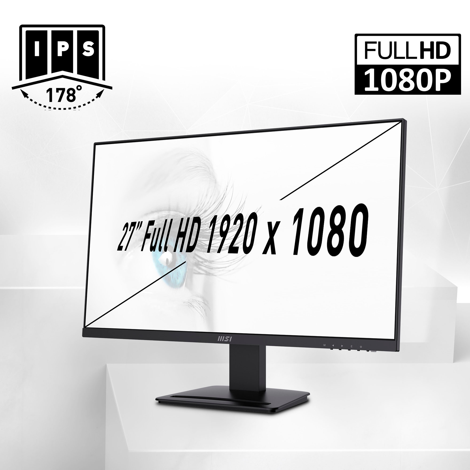 Hyrican PC-Komplettsystem »MegaDeal Gaming-PC-Set Rockstar«, Windows 11 + MSI PRO MP273A Monitor, 69cm (27") + Maus & Tastatur