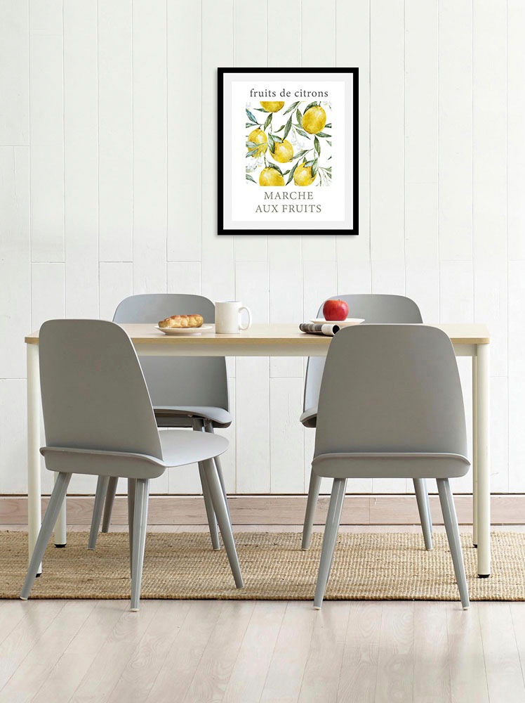 queence Bild »Gemalte Zitronen«, Obst-Obst Bilder-Essen-Lebensmittel-Kunst- günstig online kaufen
