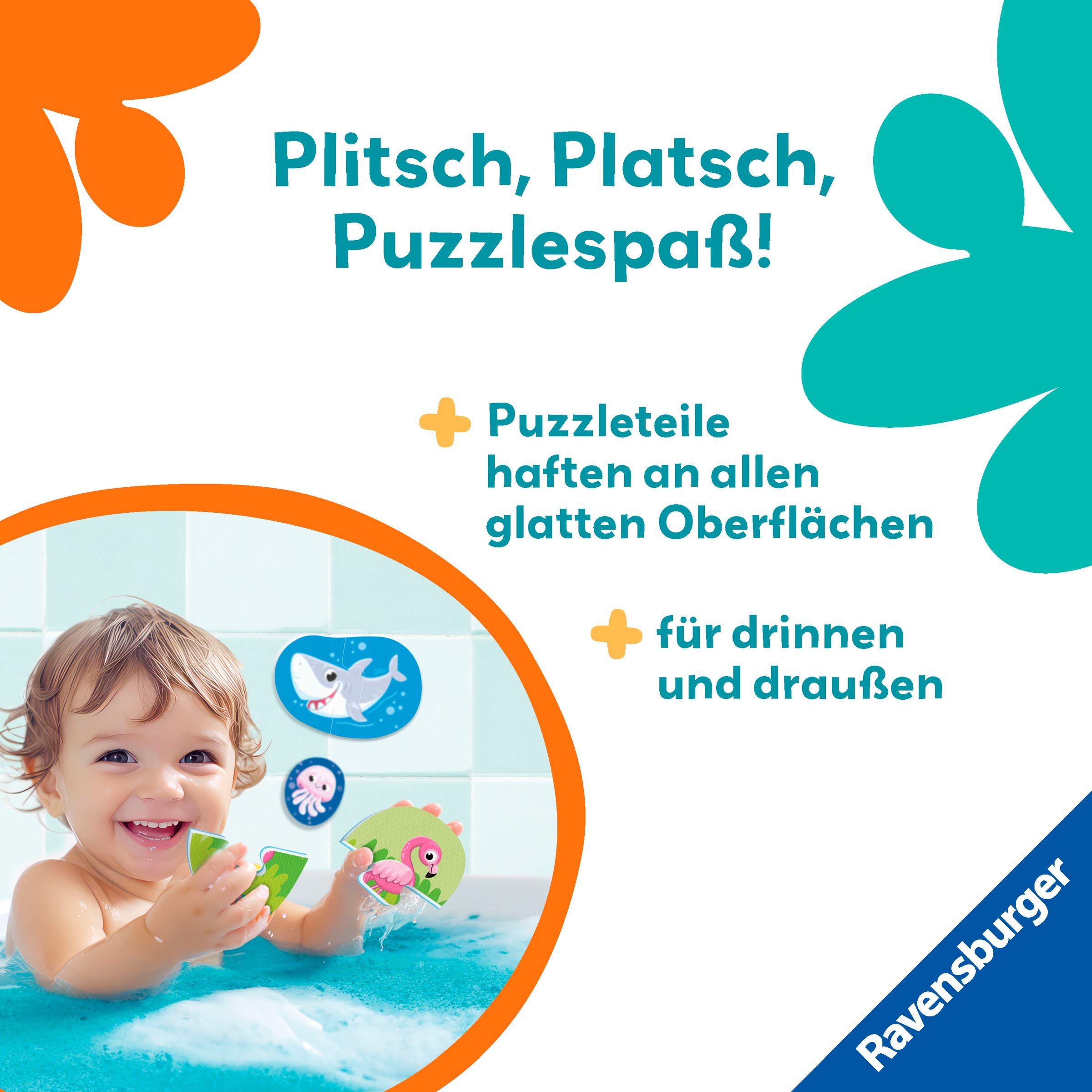 Ravensburger Badespielzeug »Play+ Mein erstes Bade-Puzzle: Tiere«