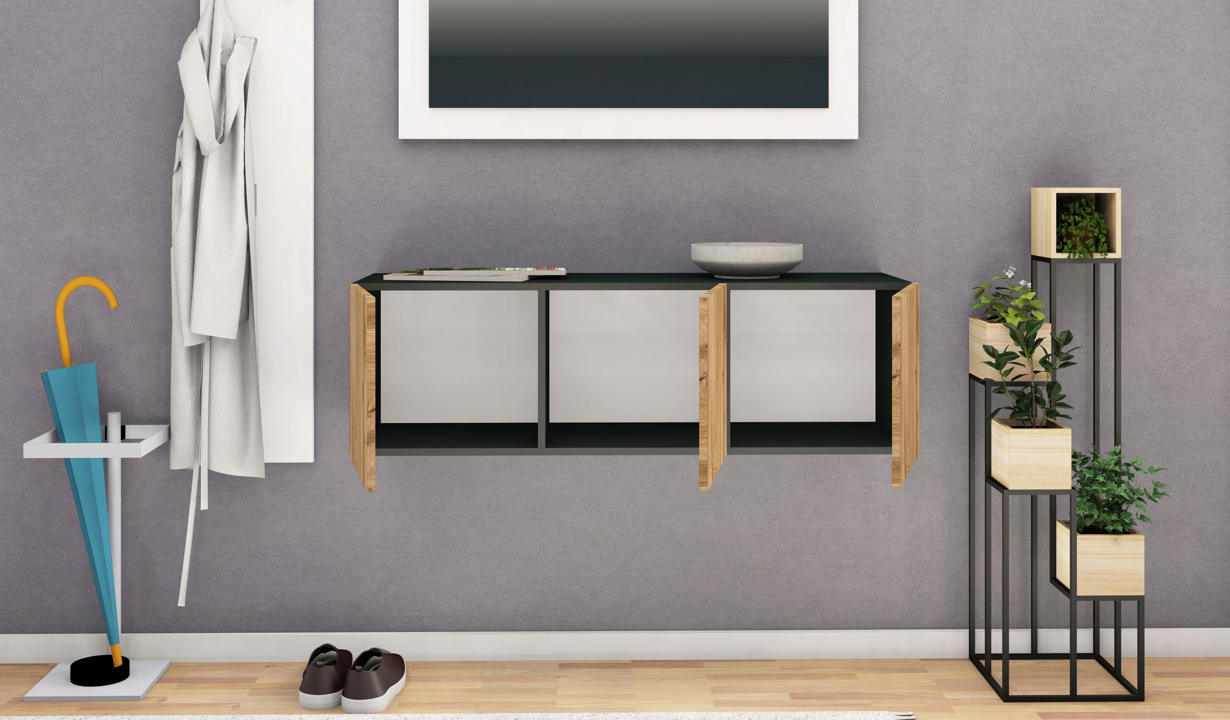 borchardt Möbel Lowboard »Vaasa«, kaufen nur auf 114 hängend Breite cm, Raten