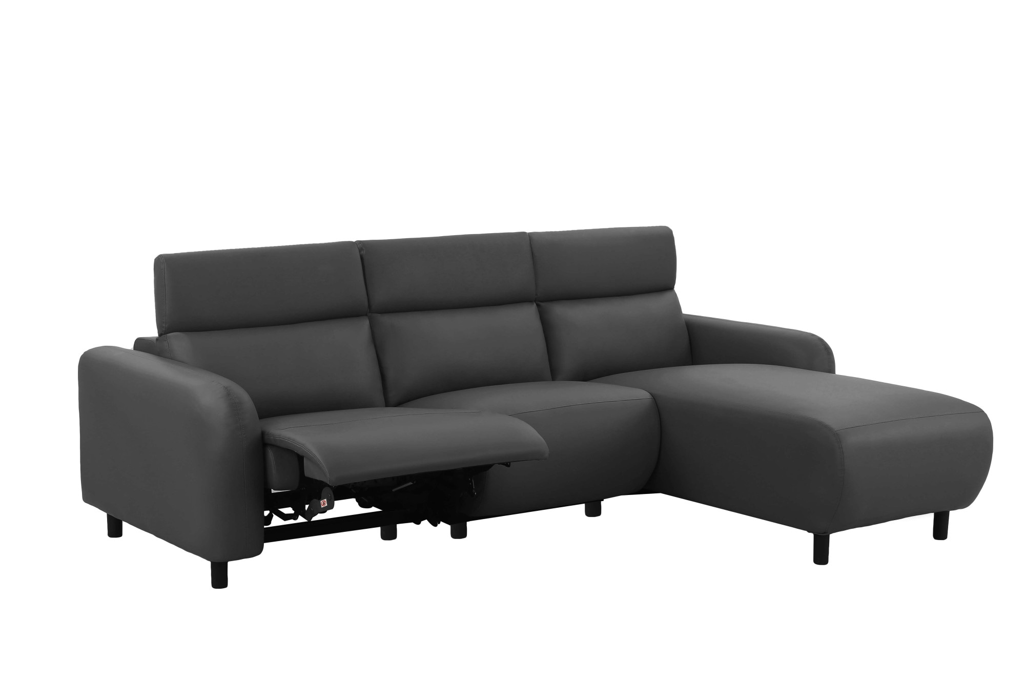 Home affaire Ecksofa »SKAANE Kunstleder, L-Form, 274 cm, manuelle u. elektrische Funktion,«, Kopfteilverstellung, Relax-und Liegefunktion, Federkernpolsterung