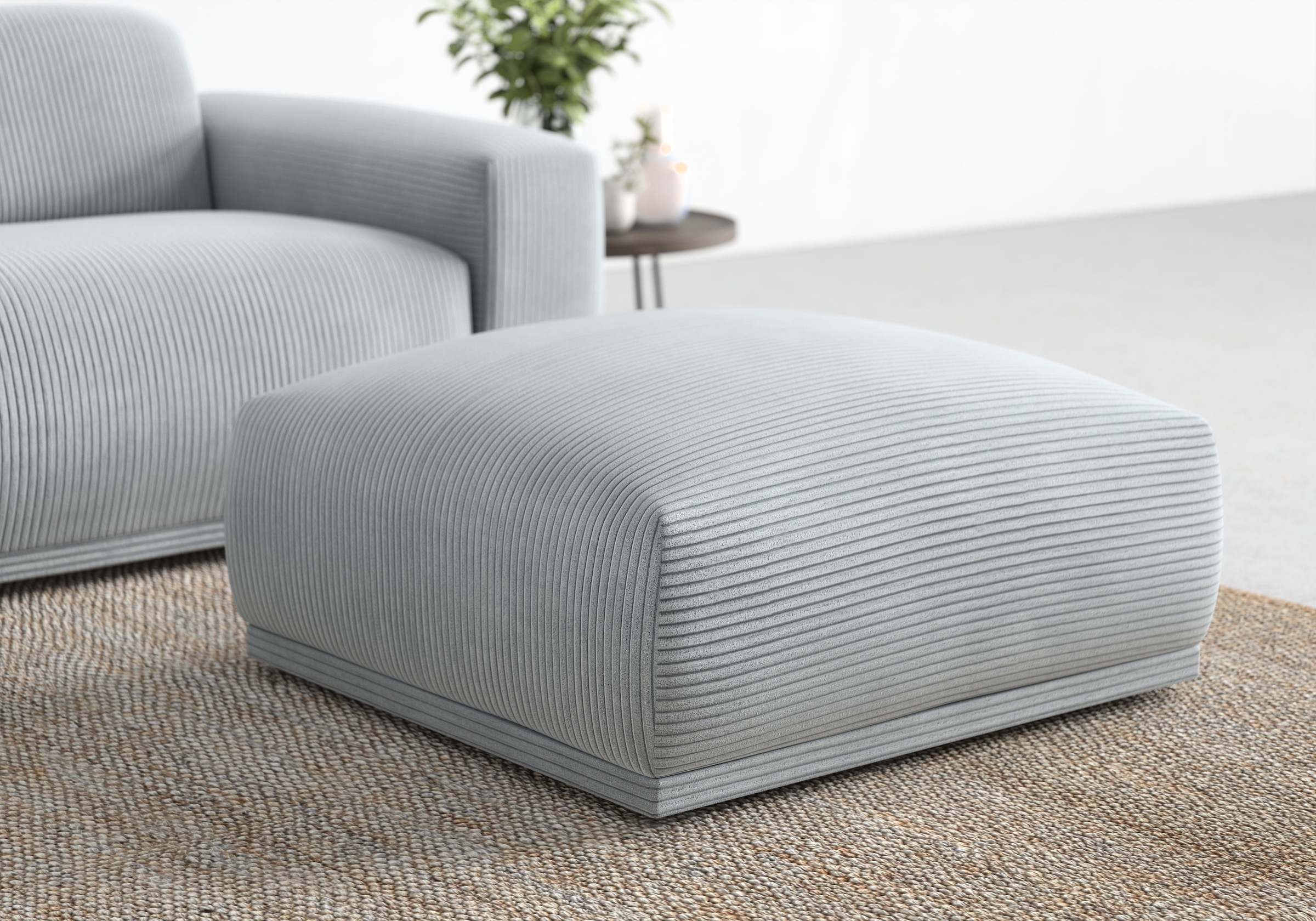 TRENDMANUFAKTUR Hocker »Braga, mit hochwertigem Kaltschaum, quadratisch, in günstig online kaufen