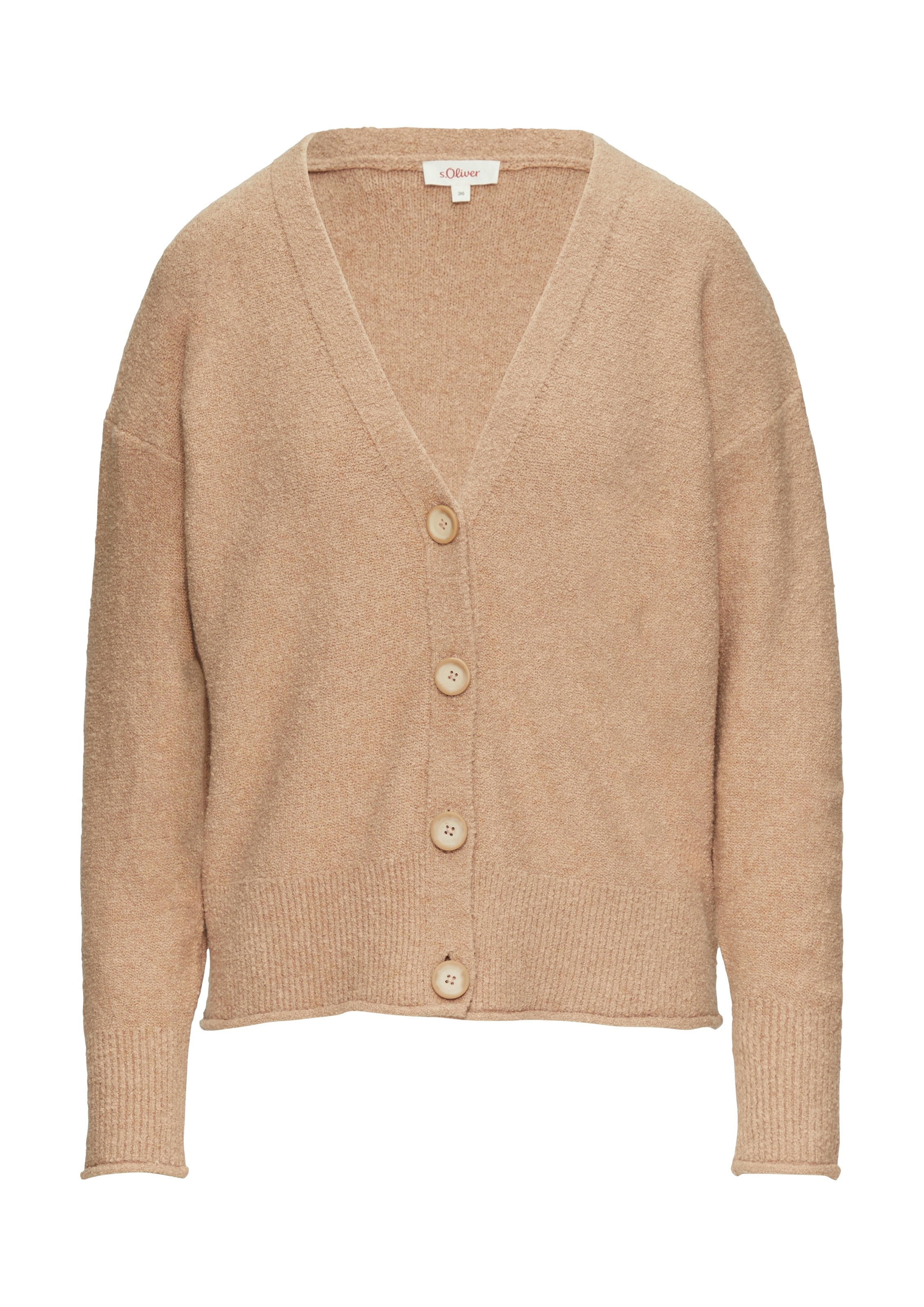 s.Oliver Strickjacke, mit V-Ausschnitt und Knopfleiste
