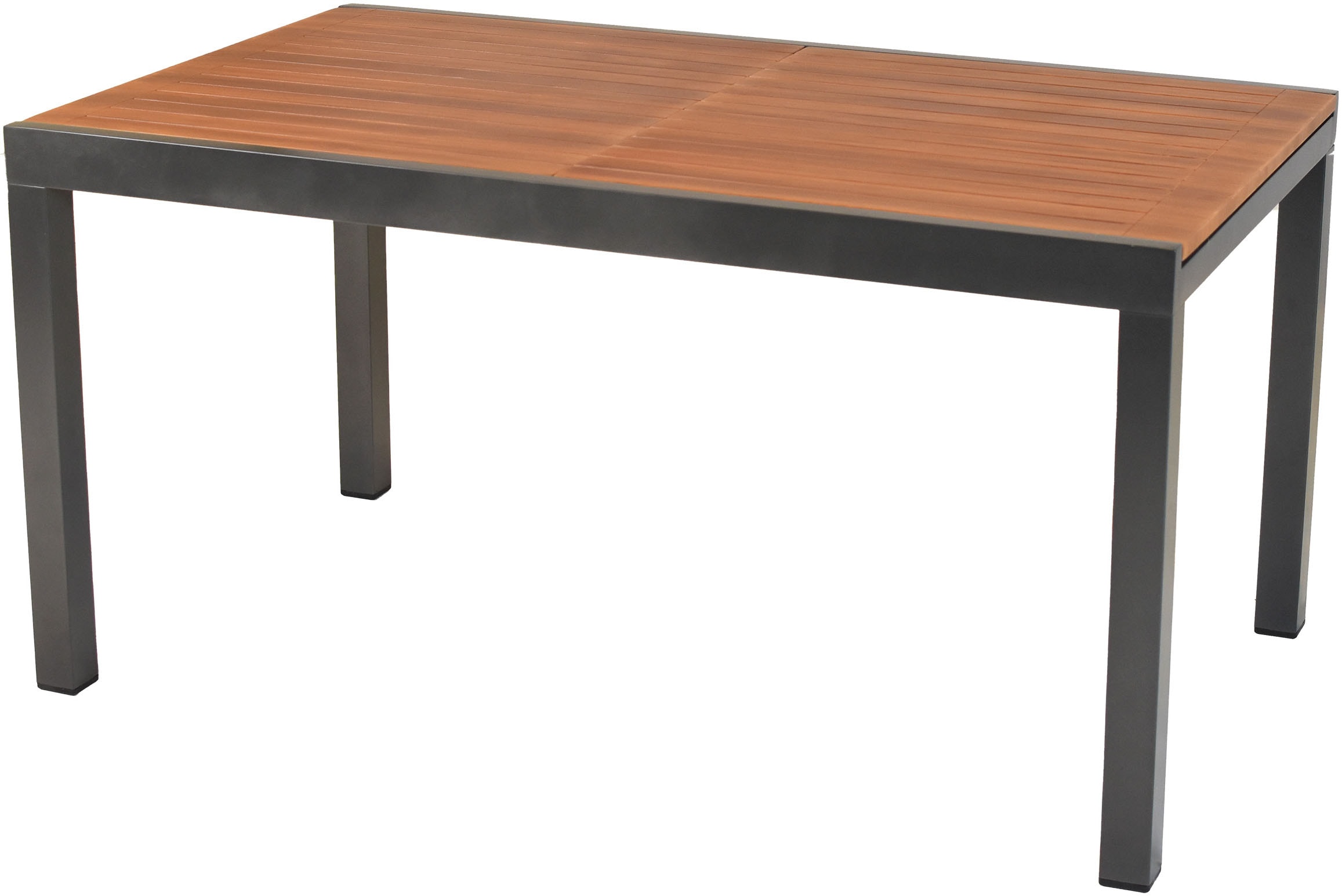 MERXX Garten-Essgruppe »»Thasos««, (Set, 13 tlg.), folierte Armlehnen und Tischplatte in Holzoptik