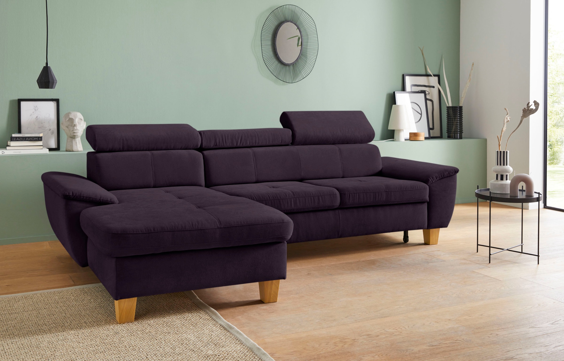 exxpo - sofa fashion Ecksofa »Enya, aufwendige Detailverarbeitung, hoher Si günstig online kaufen