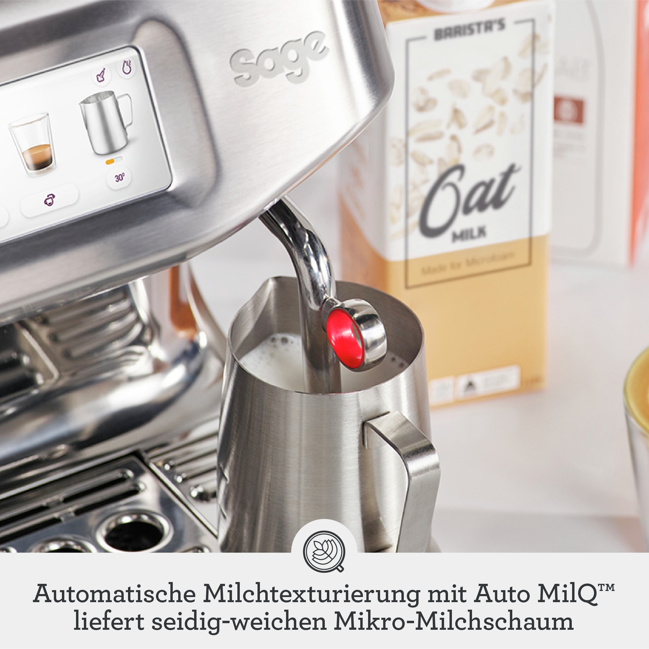 Sage Espressomaschine »Barista Touch Impress SES882BSS, mit Cold Brew und k günstig online kaufen