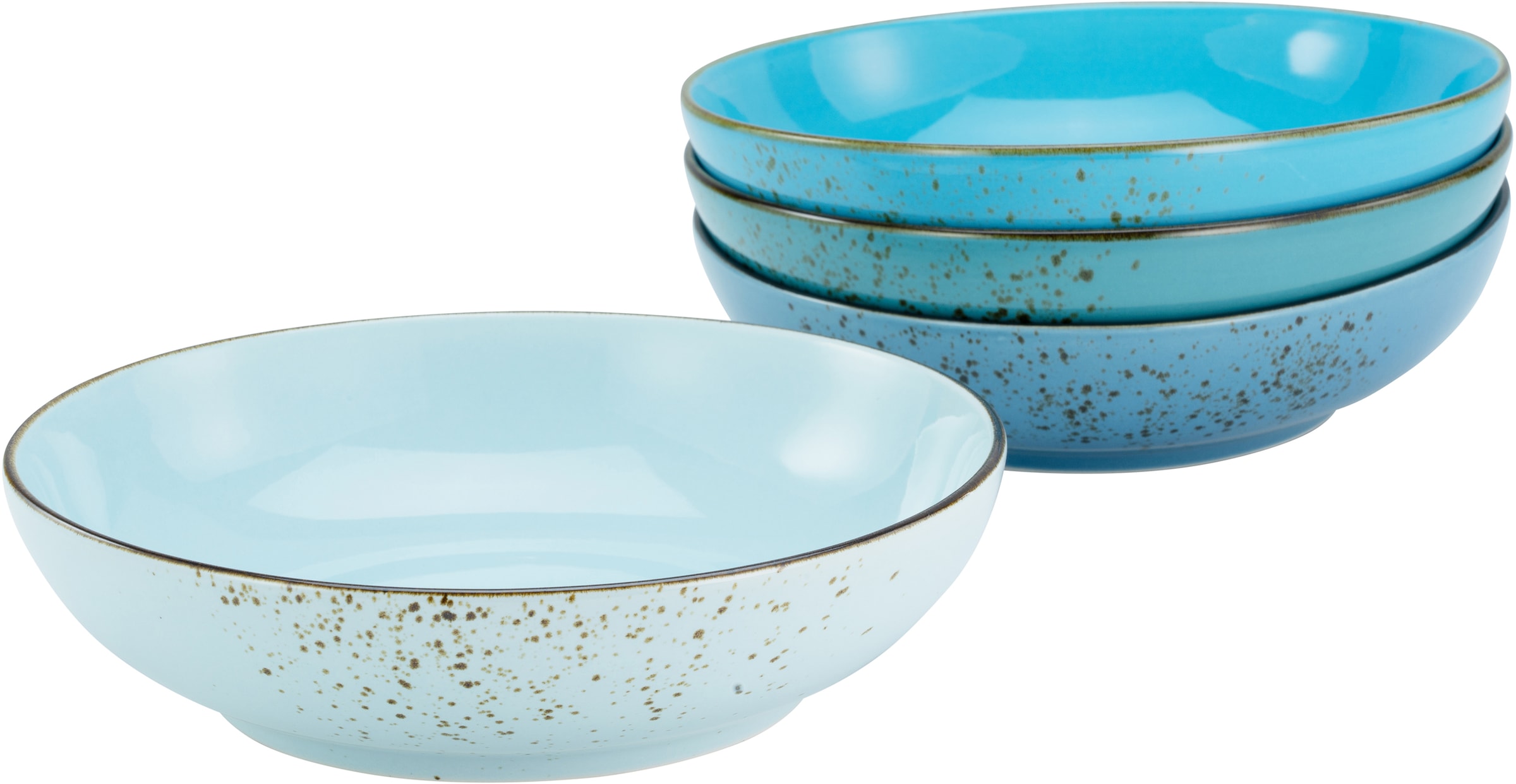 CreaTable Schale »NATURE COLLECTION«, 4 tlg., aus Steinzeug, Servierschale, günstig online kaufen