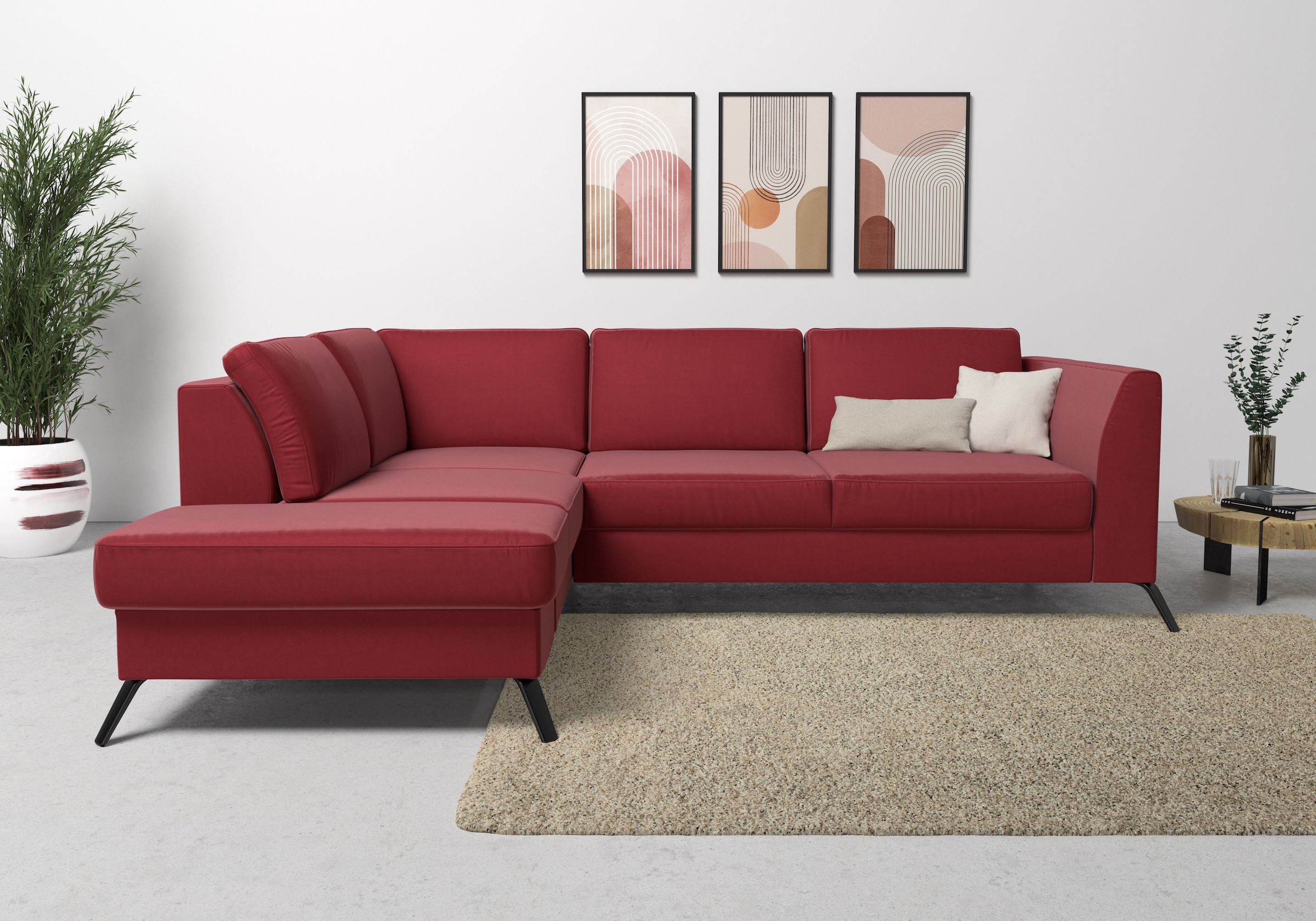 sit&more Ecksofa »Olsen L-Form«, inklusive Sitztiefenverstellung, wahlweise günstig online kaufen