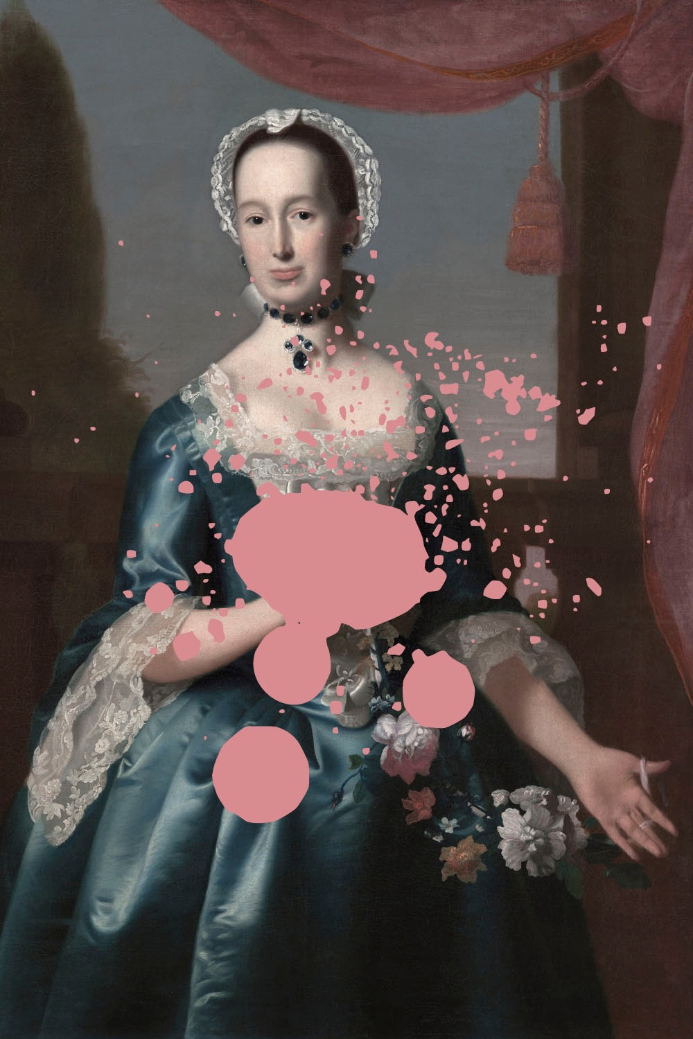 queence Acrylglasbild »Frau mit Farbklecks« Bilder von Frauen   Formen   Fr günstig online kaufen