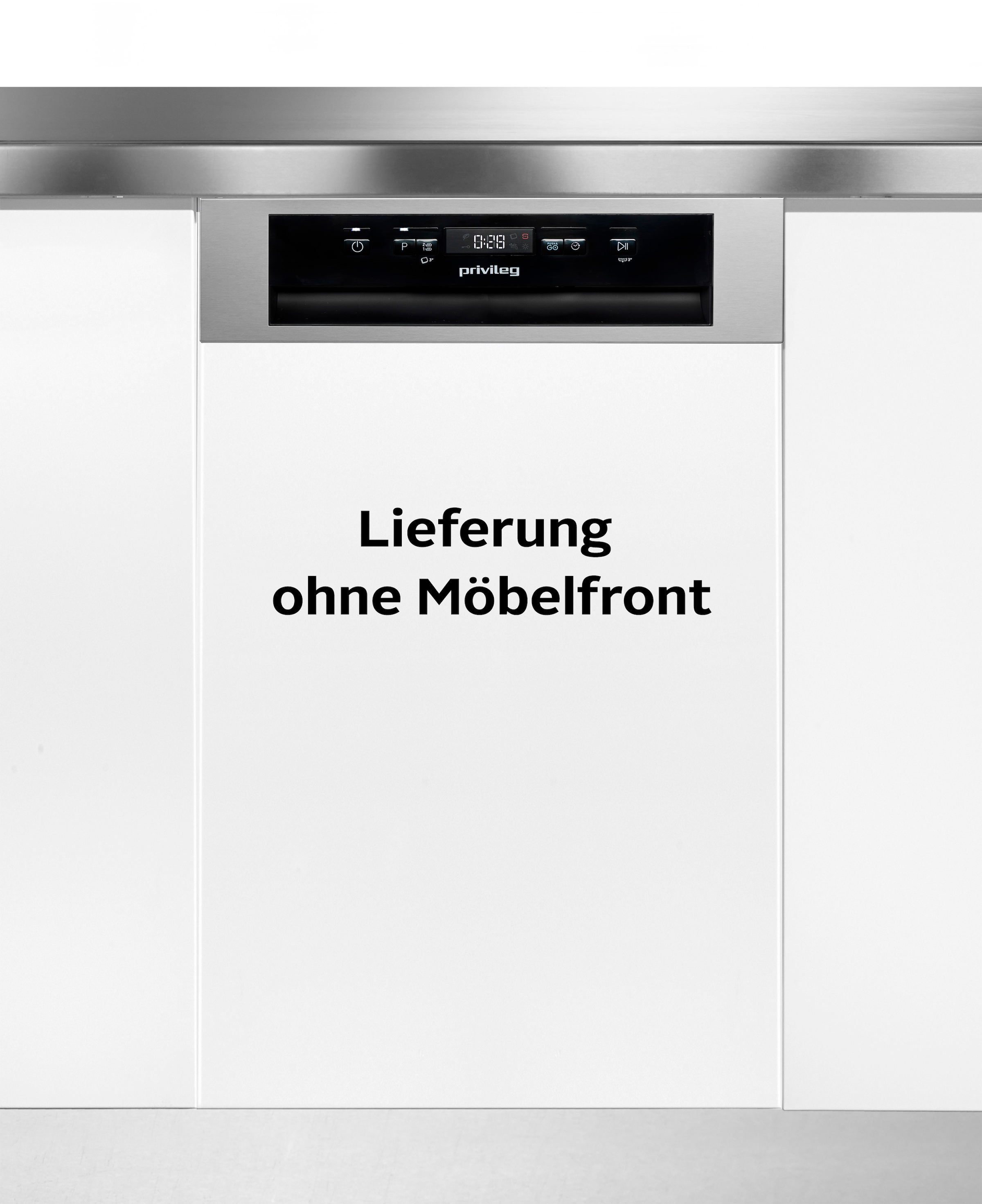 PRIVILEG teilintegrierbarer Geschirrspüler »PV2PC10BS7A0« 10 Maßgedecke Auto Door - automatisches Türöffnungssystem (abschaltbar) weiß Akustisches...