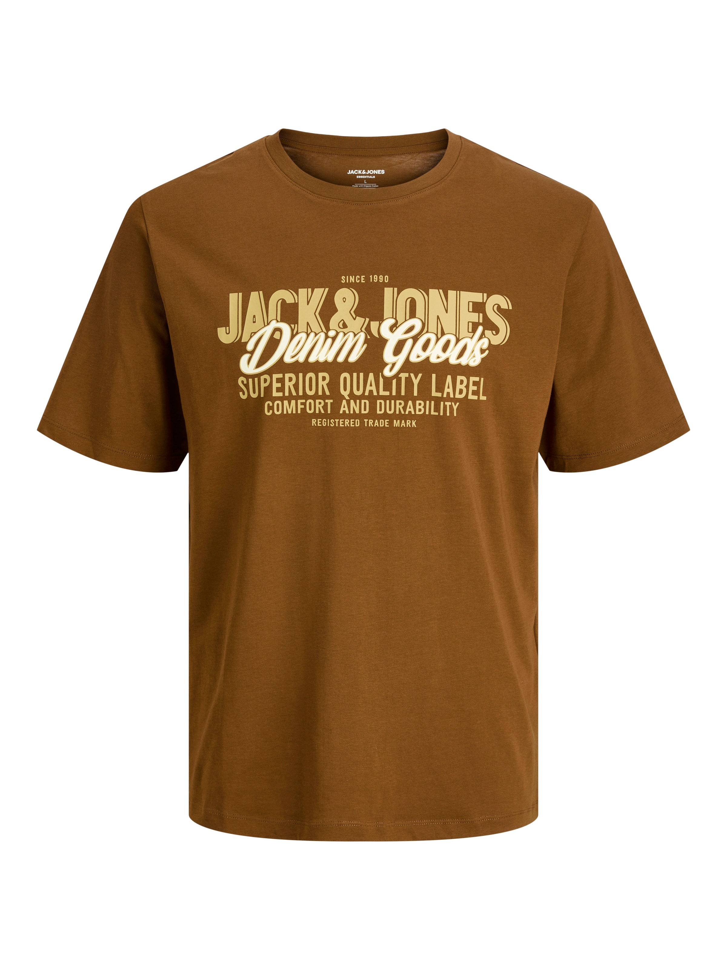 Jack & Jones Rundhalsshirt »JJELOGO TEE SS O-NECK 2 COL AW25 SN«