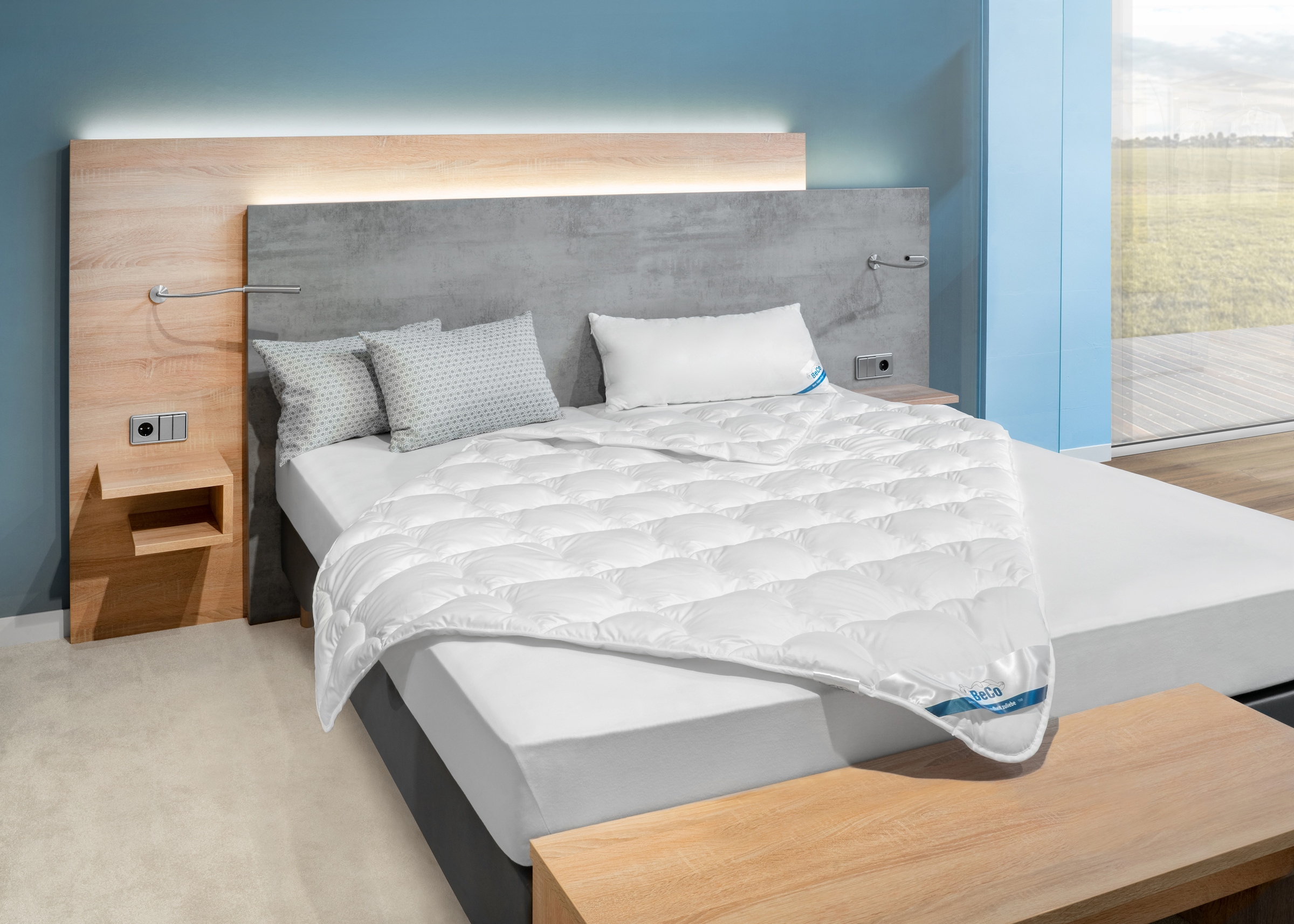 Beco Naturfaserbettdecke »BeCo Tencel«, leicht, Füllung 100% Lyocell, Bezug günstig online kaufen