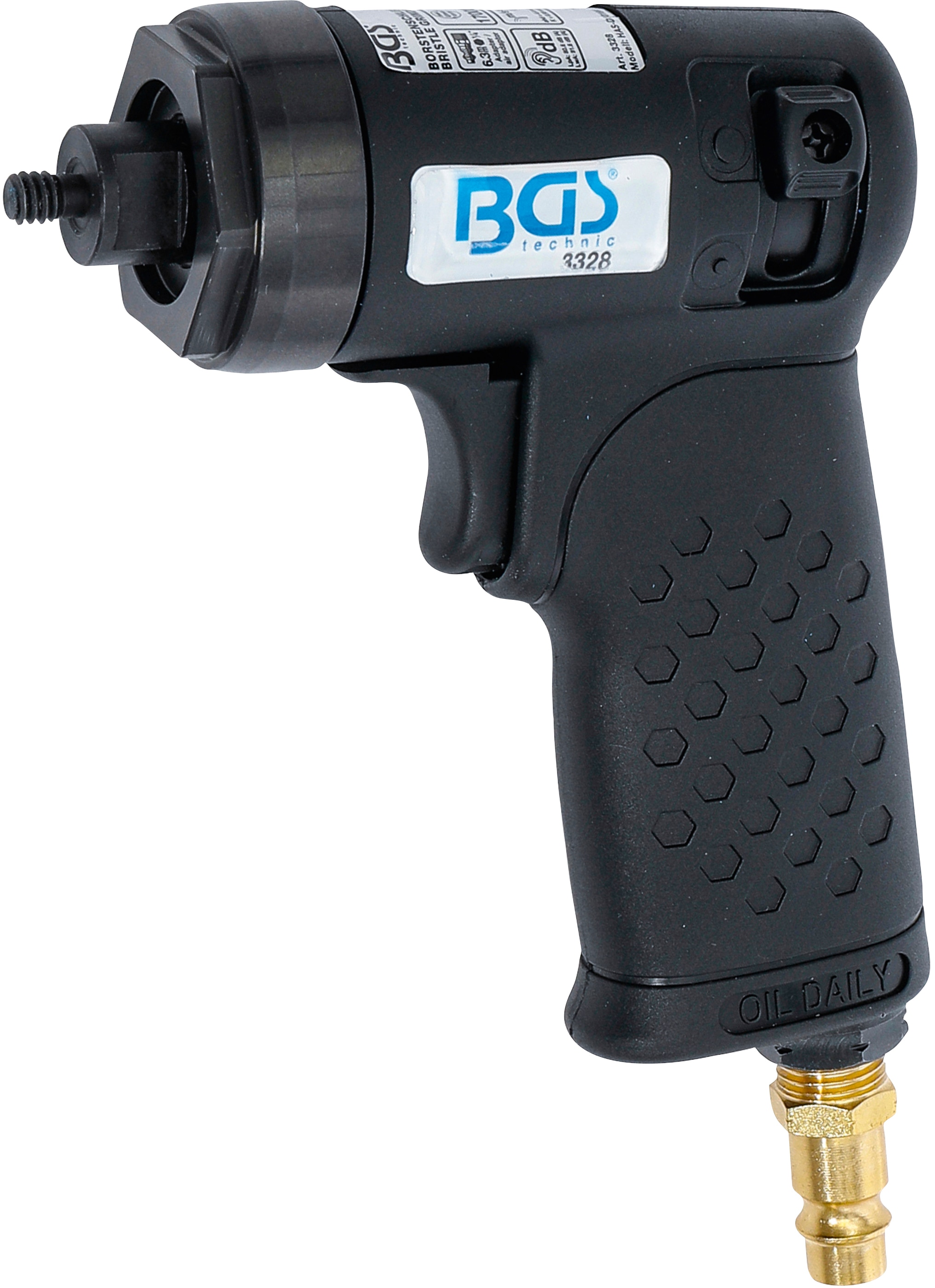 BGS Drehmomentschlüssel »Druckluft-Borstenschleifer-Satz«, (17 St.), 10 - 50 Nm, für 9 x 12 mm Einsteckwerkzeuge