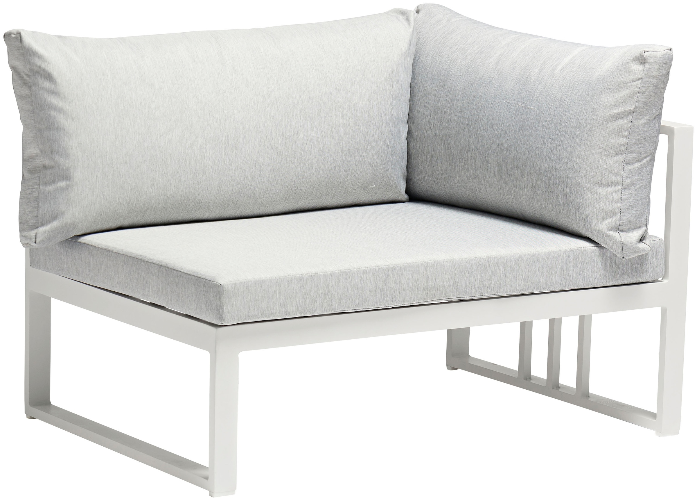 Destiny Gartenlounge-Set »LONG BEACH«, (11 tlg., 2x Ecksofa, 2x Hocker, 1x Tisch, inkl. Auflagen), Aluminium