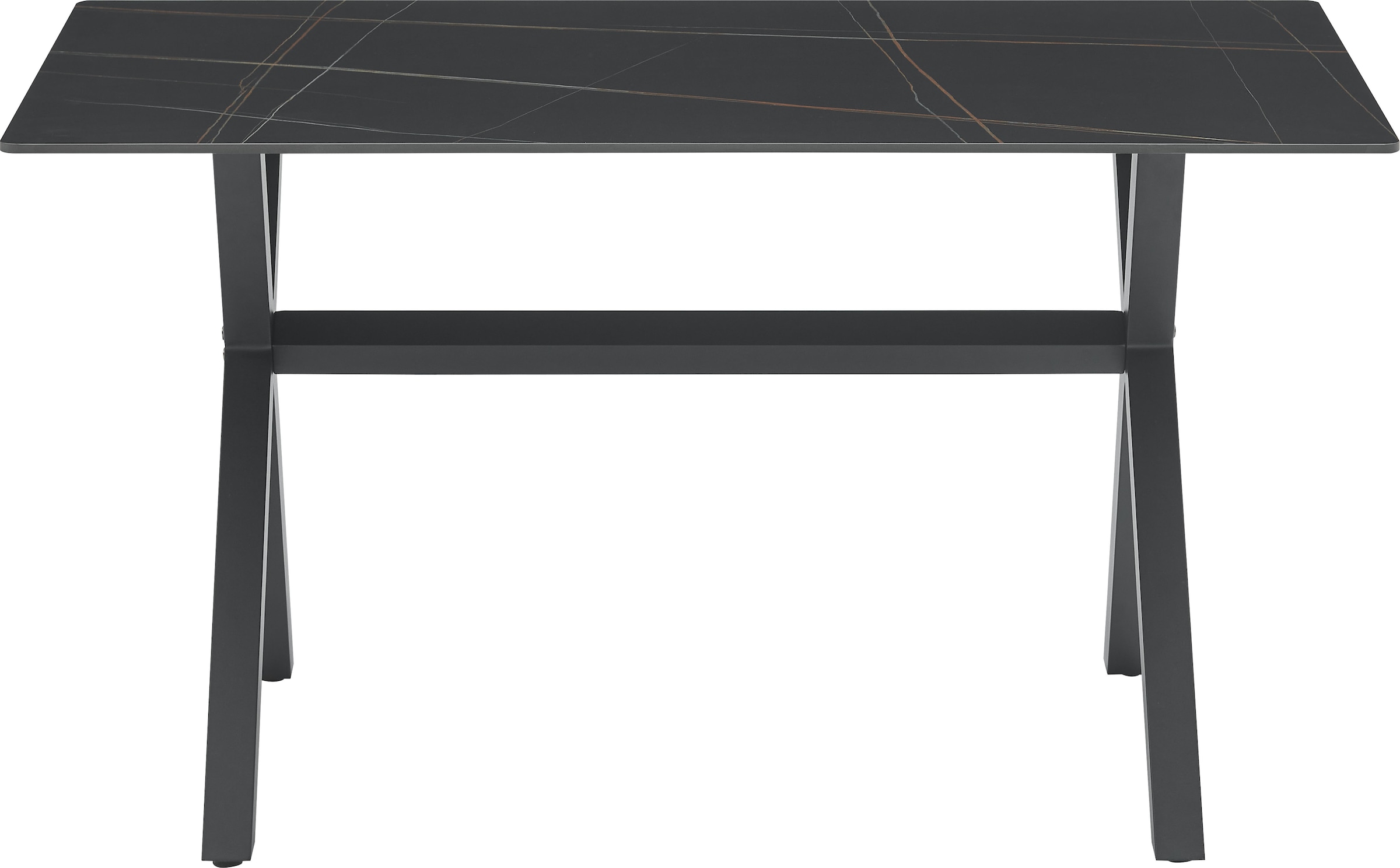 OTTO home Esstisch »Cazie« aus Sicherheitsglas mit drehbarer Tischplatte und verstellbaren Füßen