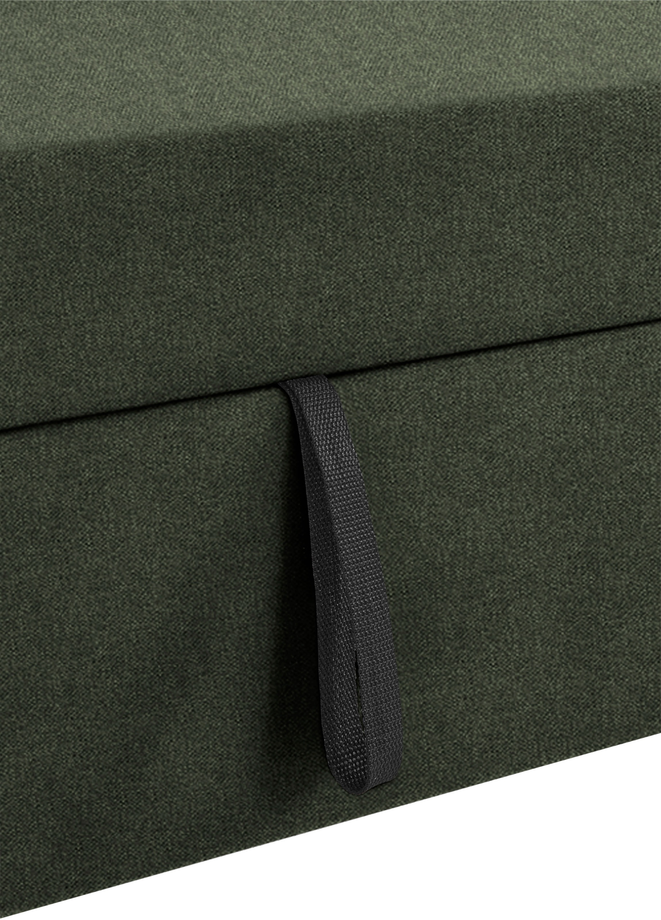 DOMO collection Ecksofa »Franzi, zeitlos und elegant, moderne Sitzheftung, L-Form«, wahlweise mit Kopfteilverstellung (dann Tiefe: 170 cm)
