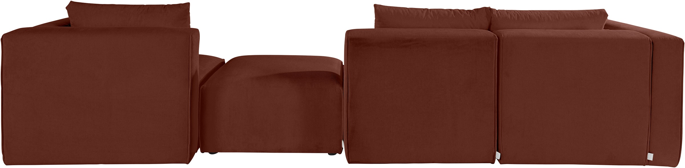 Home affaire Wohnlandschaft »Comfine U-Form«, zusammengesetzt aus Modulen, in 3 Stoffen und vielen Farben