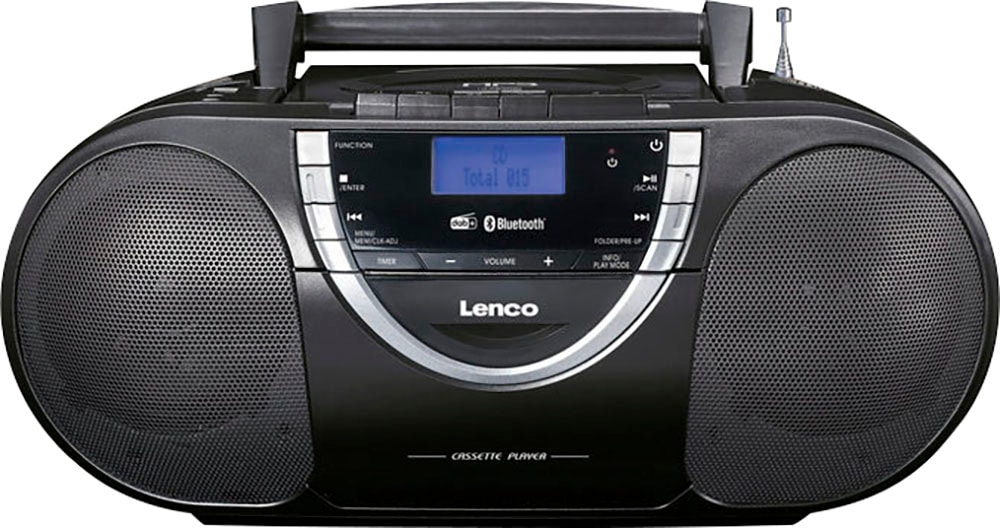 LENCO CD-Radiorecorder »SCD-6900BK - Tragbarer Radio-CD-Player mit DAB+, BT und Kassette« (Bluetooth Digitalradio (DAB+) ) Schwarz Teleskopantenne...