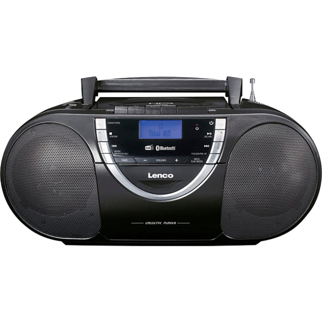 Lenco CD-Radiorecorder »SCD-6900BK - Tragbarer Radio-CD-Player mit DAB+, BT und Kassette«, (Bluetooth Digitalradio (DAB+)