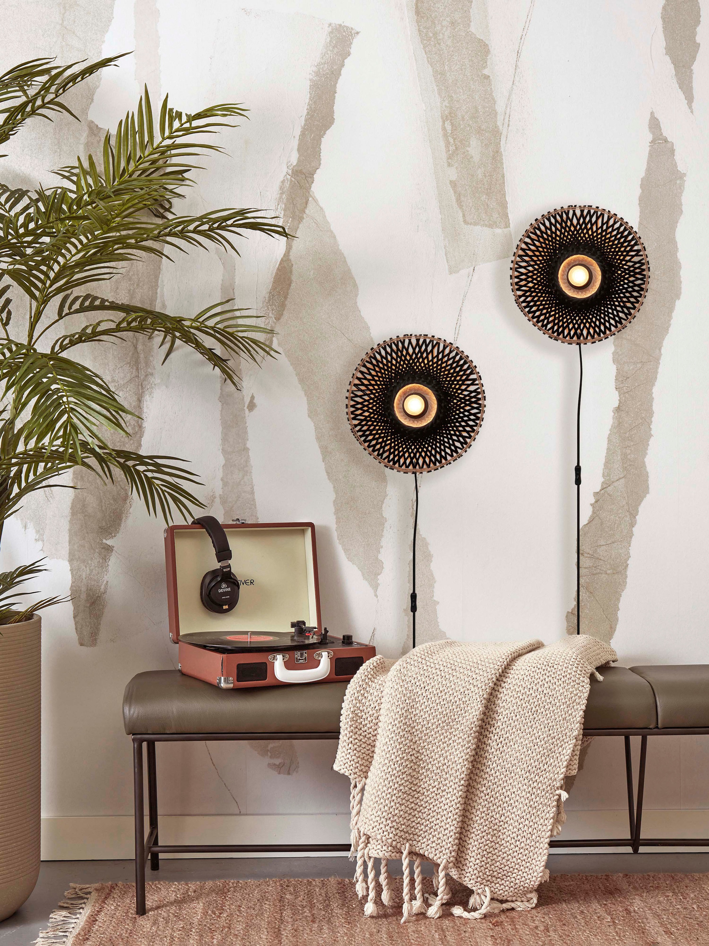 GOOD&MOJO Wandleuchte »KALIMANTAN« E27 1 Stk.