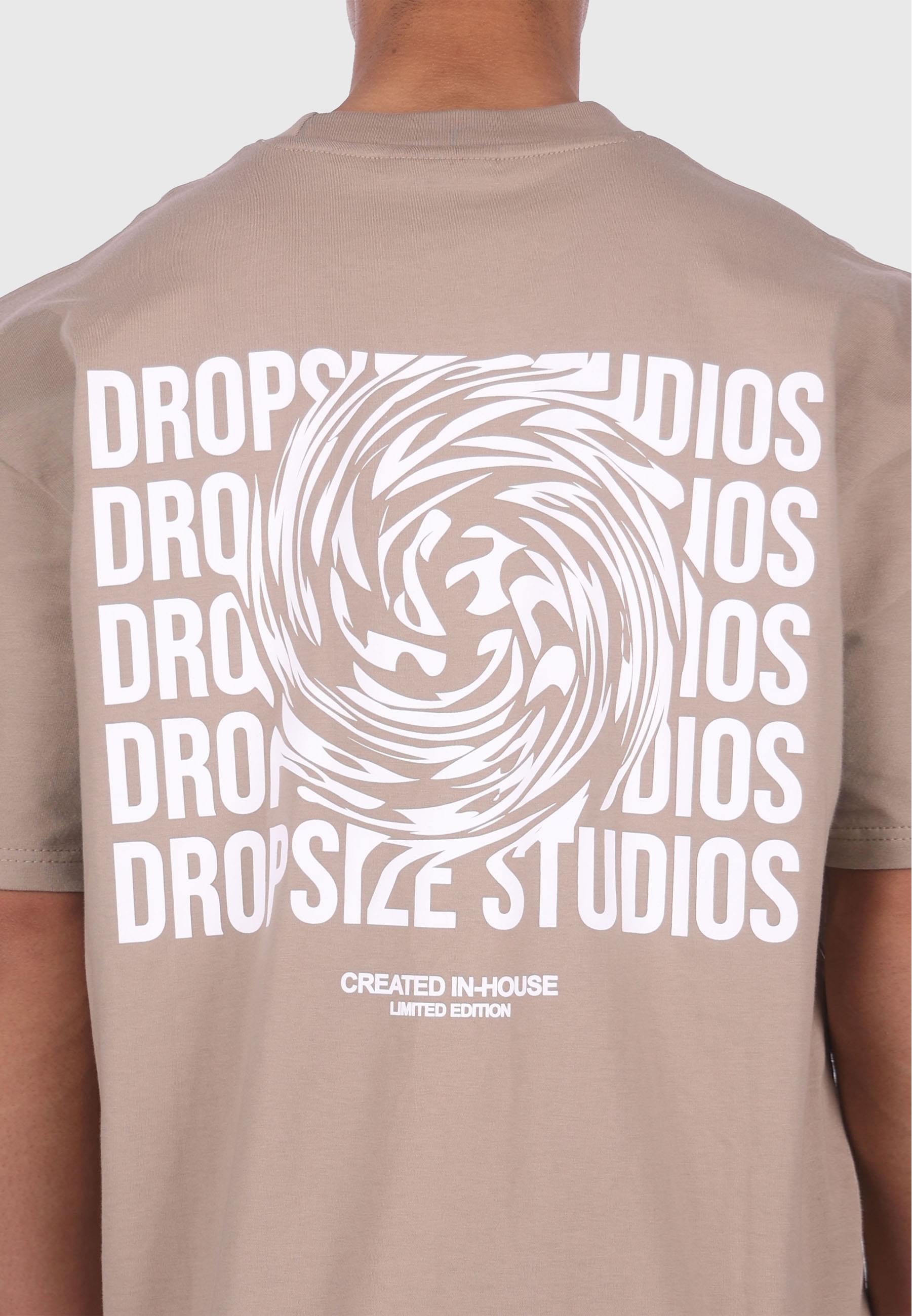 Dropsize T-Shirt »Dropsize HEAVY OVERSIZE DROPSIZE STUDIOS SWIRL T-SHIRT« 1 Stk. tlg.