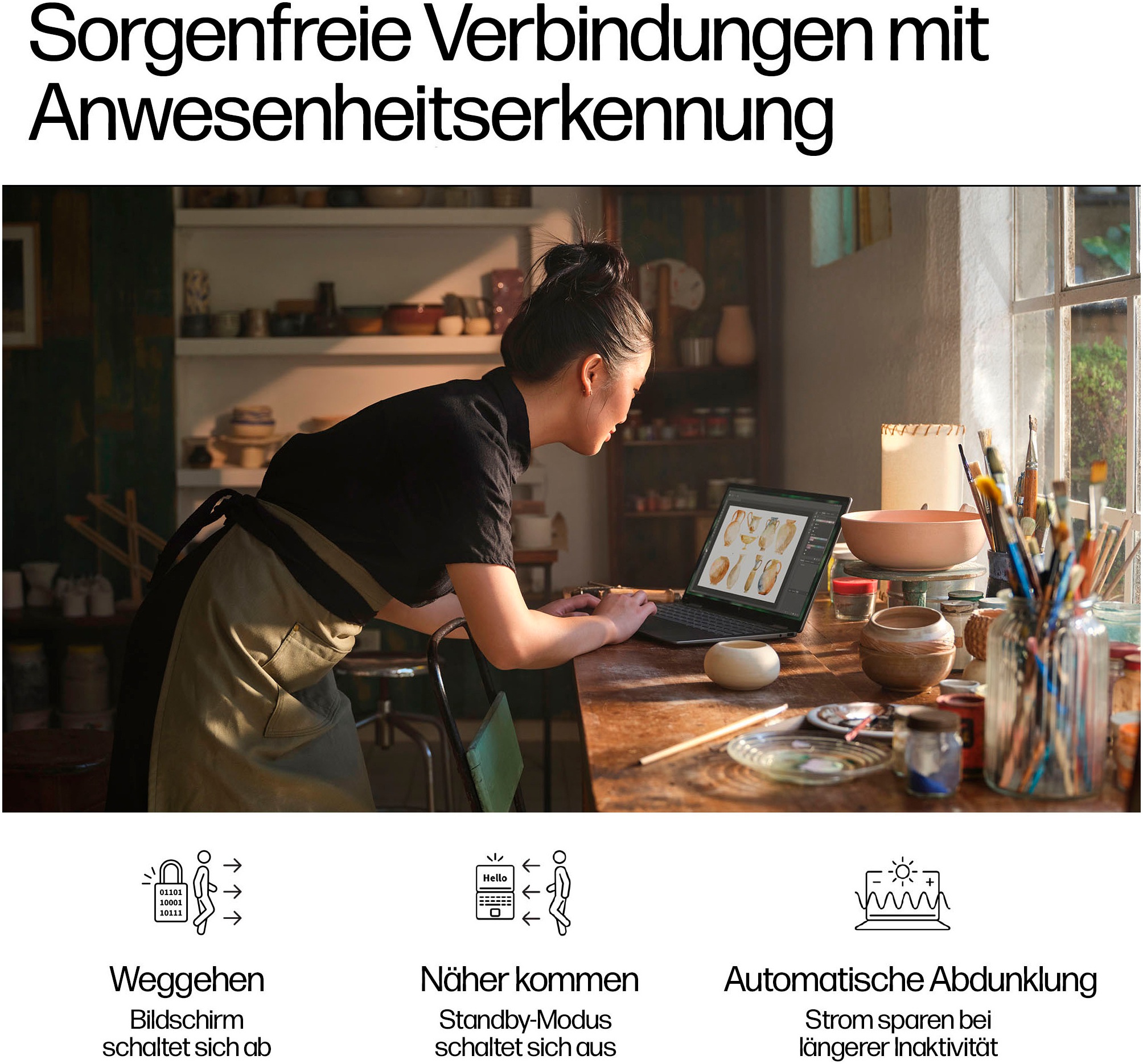 HP Notebook »Laptop 14-fa0057ng Meteor Silver (P)«, 35,6 cm, / 14 Zoll, AMD, Ryzen 5, Radeon Graphics, 512 GB SSD