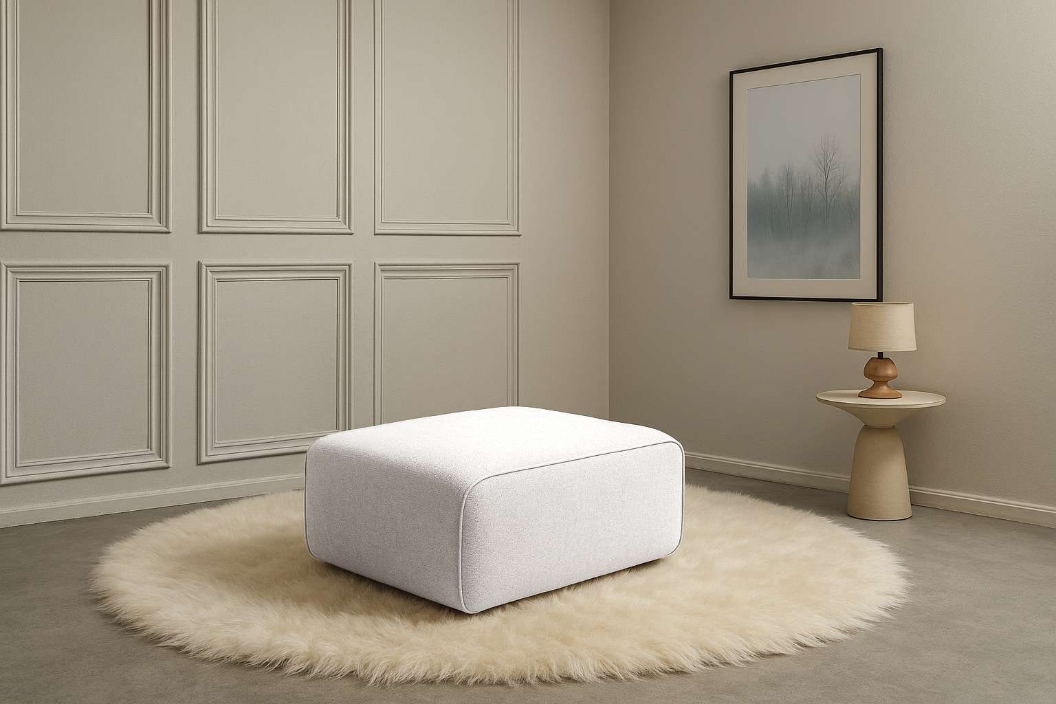 Home affaire Polsterhocker »Noord 92/66 cm« mit Kedernaht, schöne Serienerg günstig online kaufen