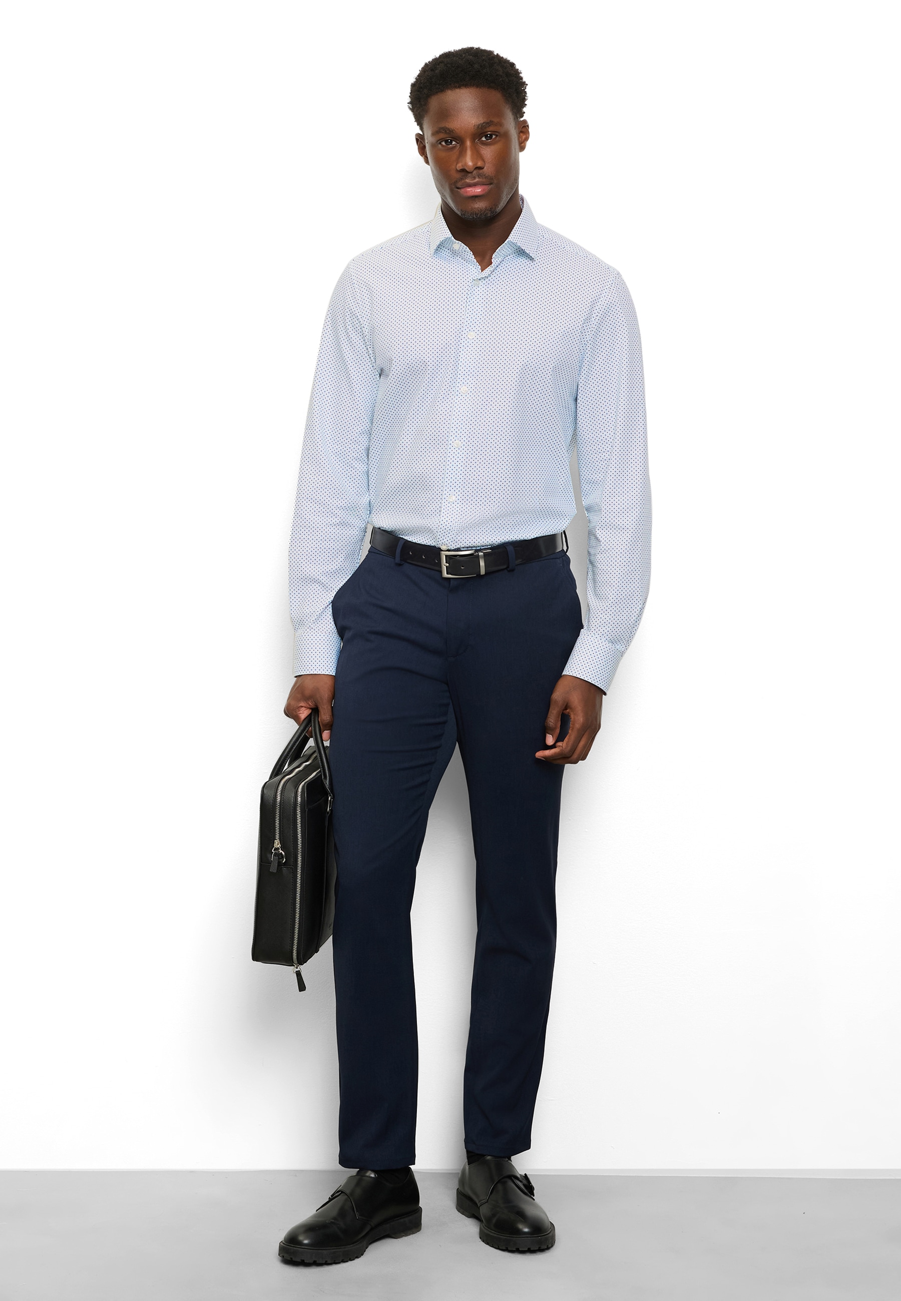 OLYMP Langarmhemd »Level Five 24/Seven« Businesshemd, body fit, Kentkragen