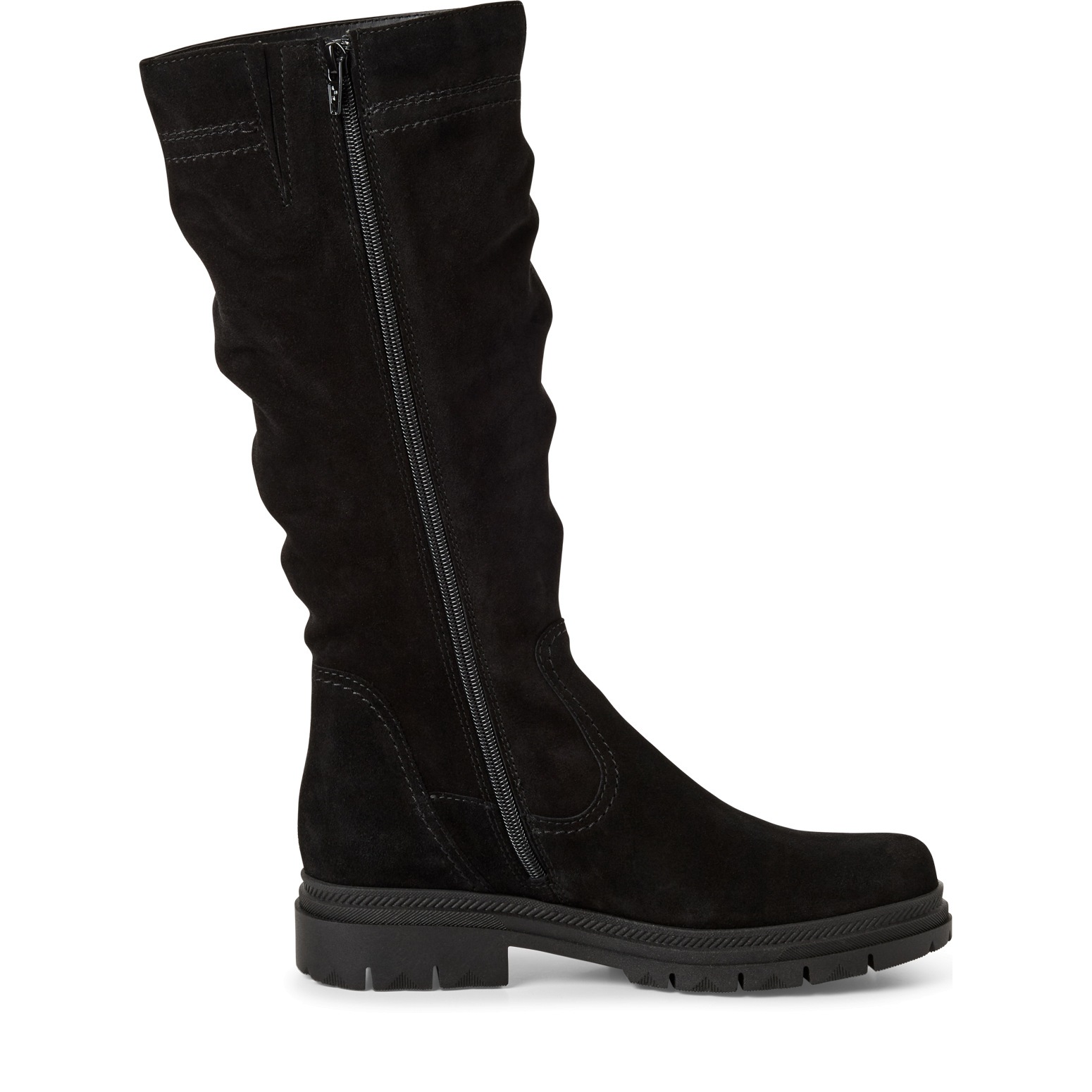 Tamaris Stiefel, Blockabsatz, Langschaftstiefel mit slouchy Falten am Schaft