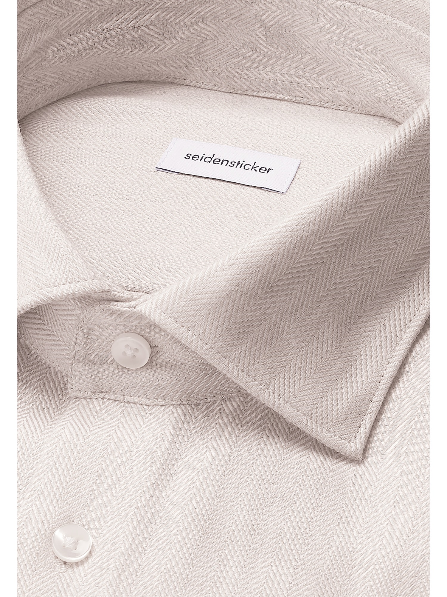 seidensticker Flanellhemd »Schwarze Rose«, Slim 1/1 Kentkragen Fischgrat