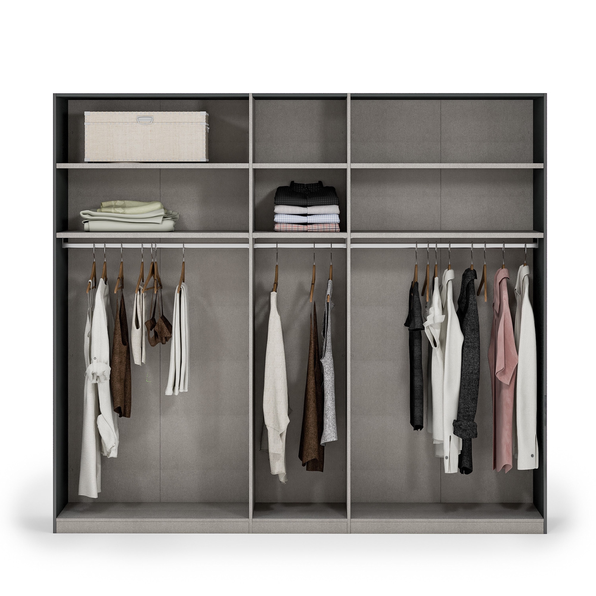 INOSIGN Kleiderschrank »AMETISTA, Drehtürenschrank, designgeformten Fronten«, Made in Italy, hochglanz lackiert, Basisausführung, Zubehör extra