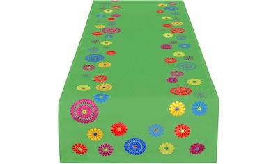 Delindo Lifestyle Tischläufer »FLOWERS«, Strukturgewebe, bedruckt, 180 g/m² kaufen